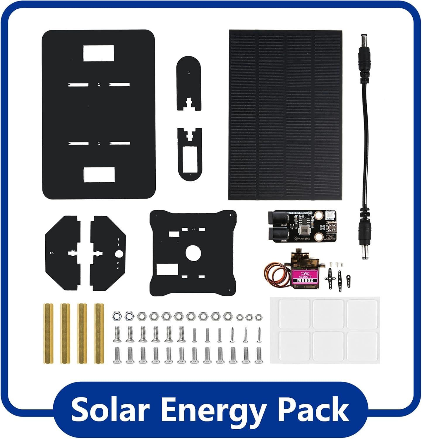 Smart Car kit Functions STEM Coding for Ages 16+ Solar Energy Expansion Pack(Without Car)-QD008