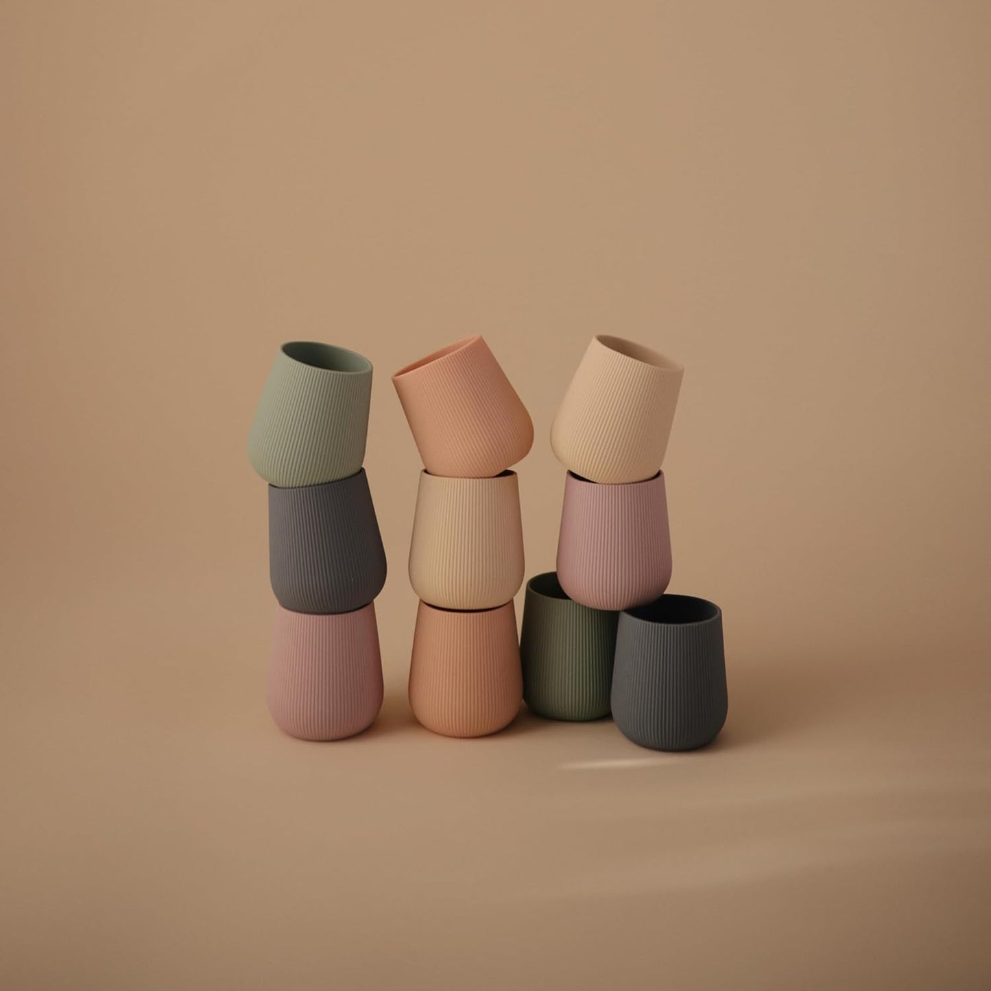 mushie Silicone Baby Starter Training Cup | 6 Months+ (Blush)