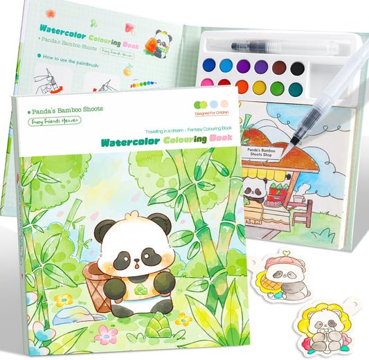 Paint with Water Coloring Books for Kids Ages 3-5, 4-8 – Cute Coloring Book for Teens,Arts and Crafts for Kids Ages 3 4 5 6 7 8+, Birthday Gift Toys for Girls Boys,Travel Toys-Panda