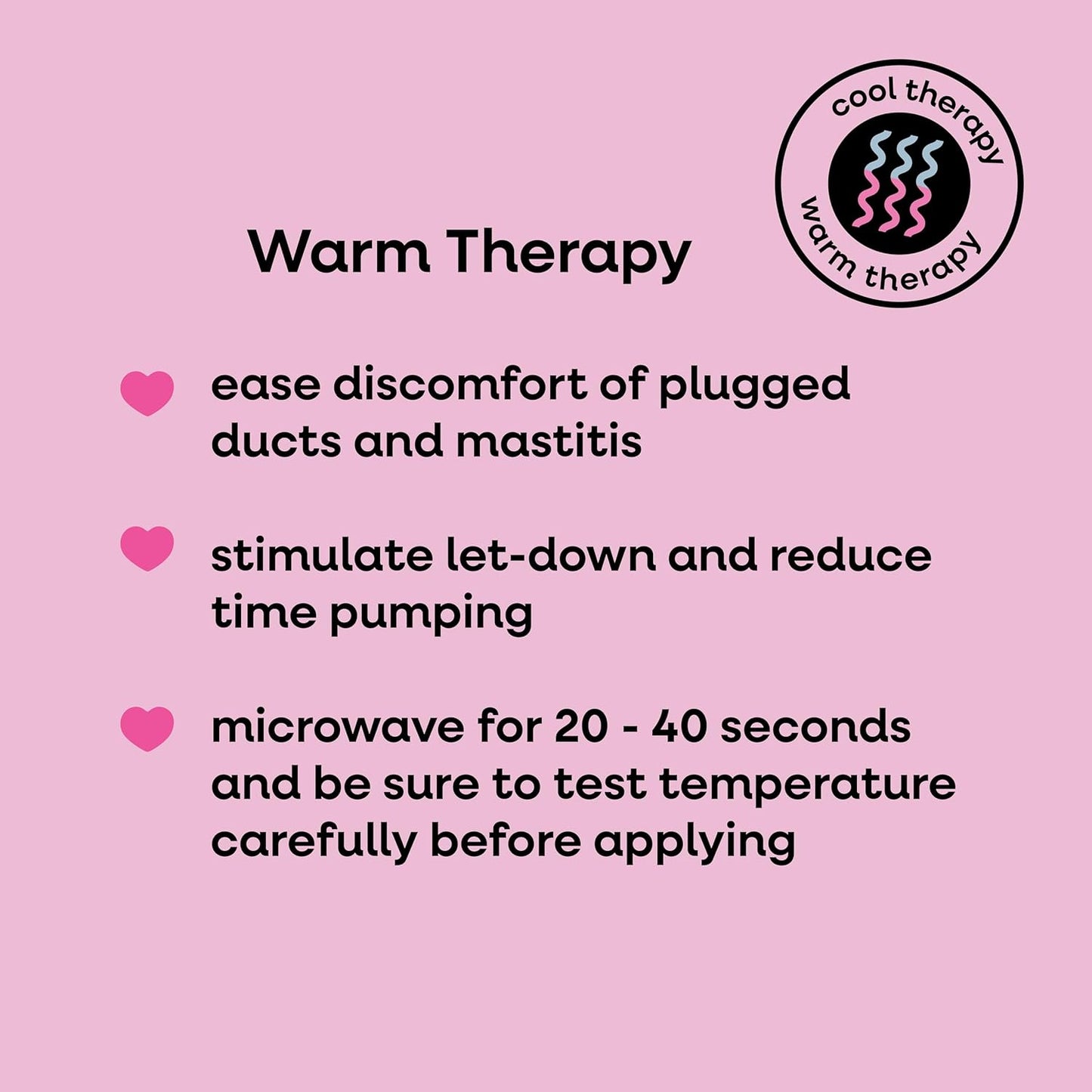 Bamboobies Soothing Nursing Pillows, Daytime Nursing Pads - Reusable, Hot Cold Compress for Breastfeeding- Discreet Leak-Proof Washable Pads for Breastfeeding - 2 Compress Pads, 2 Nursing Pads