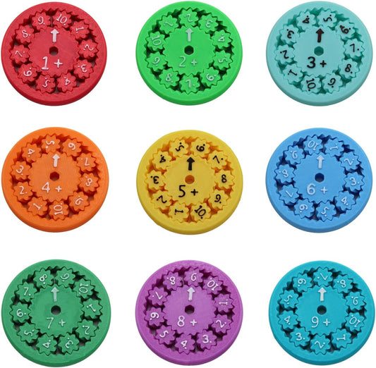 Math Fidget Spinners - Sensory Spinner Math Fact Fidget Spinners Stress Relief Sensory Toys for Kids Adults Addition Subtraction Multiplication and Division Learning (Addition Subtraction)