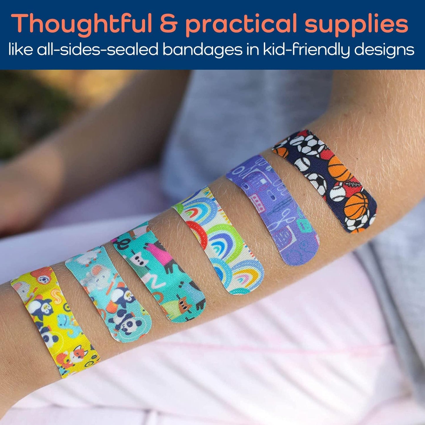 KeepGoing Large Home First Aid Kit for Kids – 270 Pc. for Car, Home, Dorm, & Boat with Latex-Free Bandages – 10 x 7 x 3.5 in. Travel First Aid Kit (The Classic)