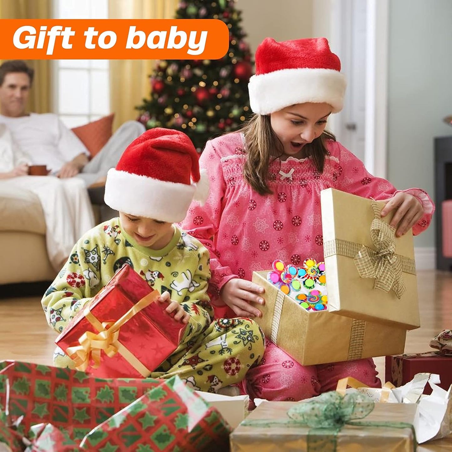 Fidget Spinner Bulk 4 Pack, Sensory Fidget Toys for Kids Adults, Fidget Spinners Anxiety Stress Relief, ADHD Autism Products for Girls Boys, Birthday Party Favors Goodie Bag Stuffers Classroom Prizes