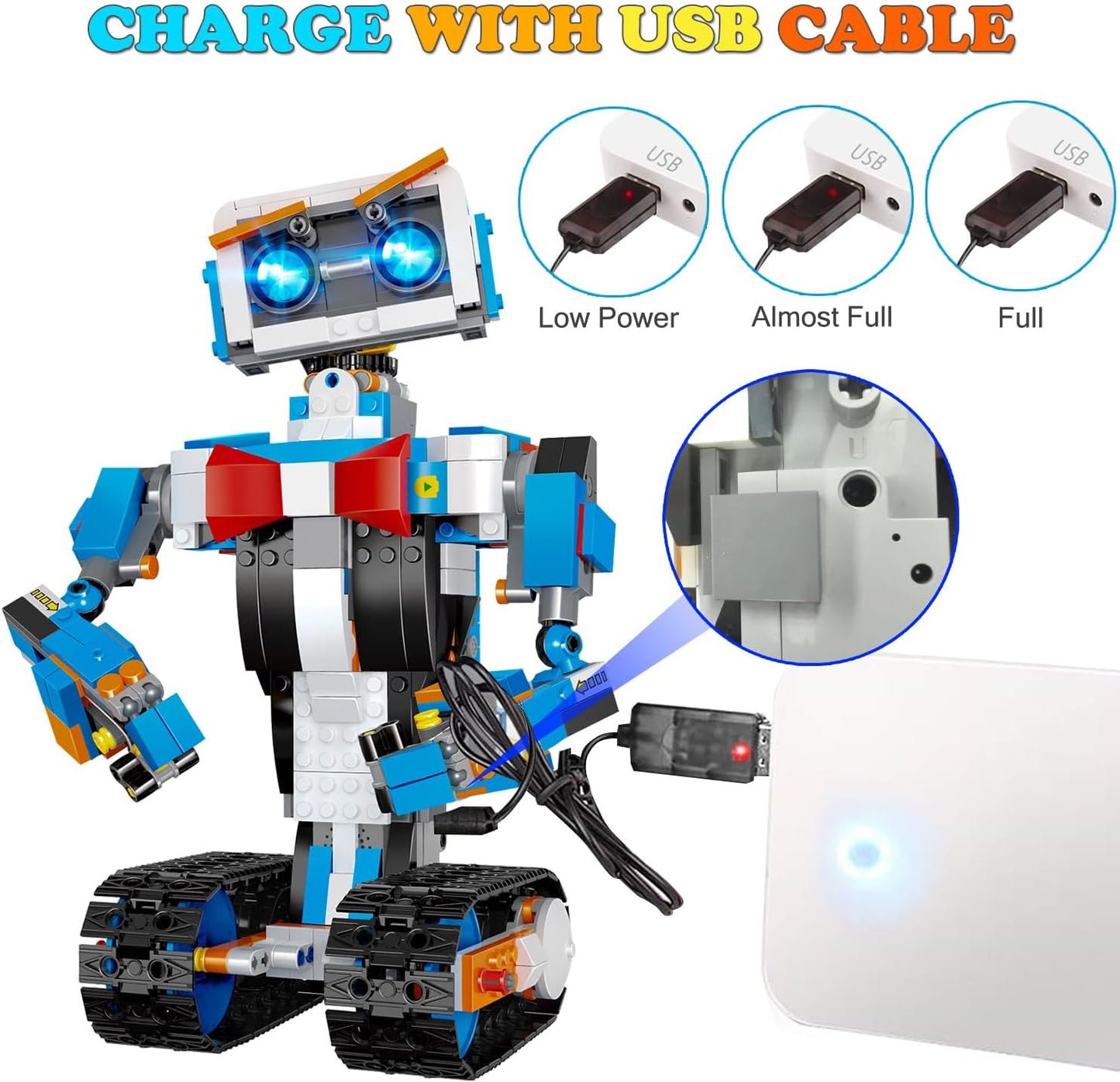 okk Robot Building Toys for Boys, STEM Projects for Kids Ages 8-12, Remote & APP Controlled Engineering Learning Educational Coding DIY Building Kit Rechargeable Robot Toy Gifts for Girls