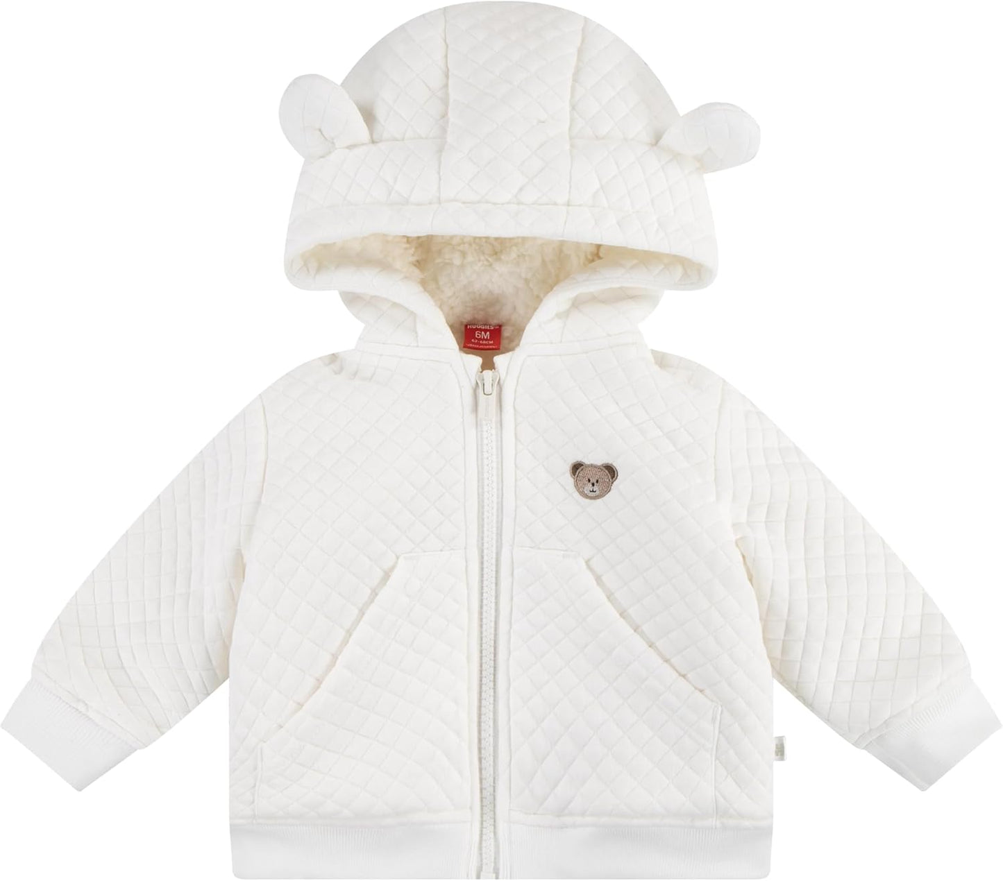 Huggies Baby Fleece Lined Zip Up Hooded Jacket