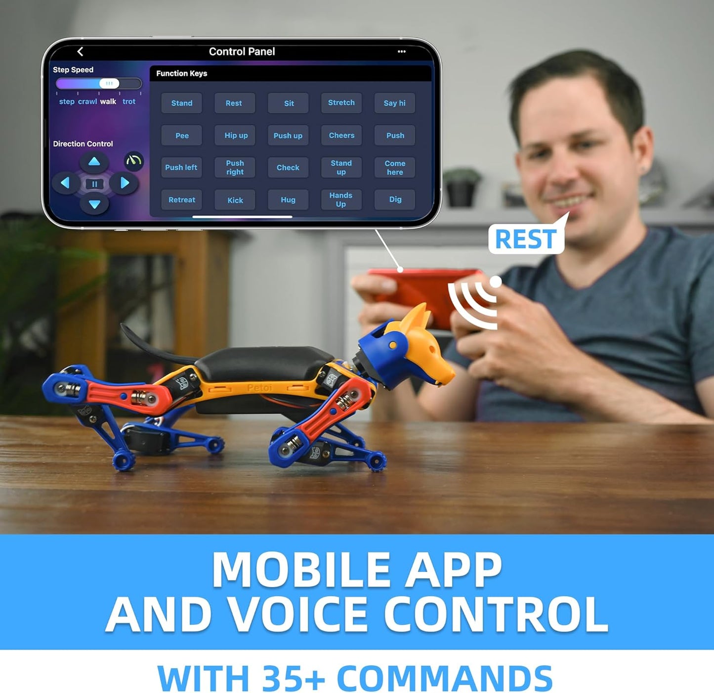 Robot Dog Bittle X V2 (Pre-Assembled) | Robotics Kit | Coding Smart Robot Kit, Voice Control, Programmable Quadruped Robot, Open Source, STEM & Robotics Education