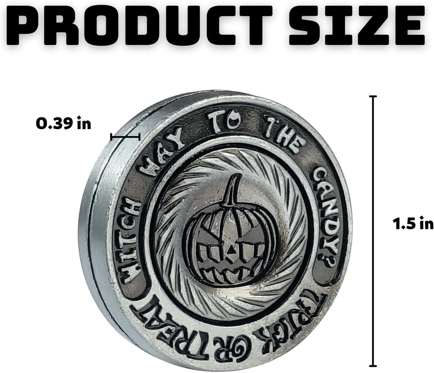 Metal Fidget Toys, Metal Fidget Slider ADHD Haptic Coin for Adults, Anxiety Relief Toy Fidget Clicker Slider EDC Men Desk Toy…