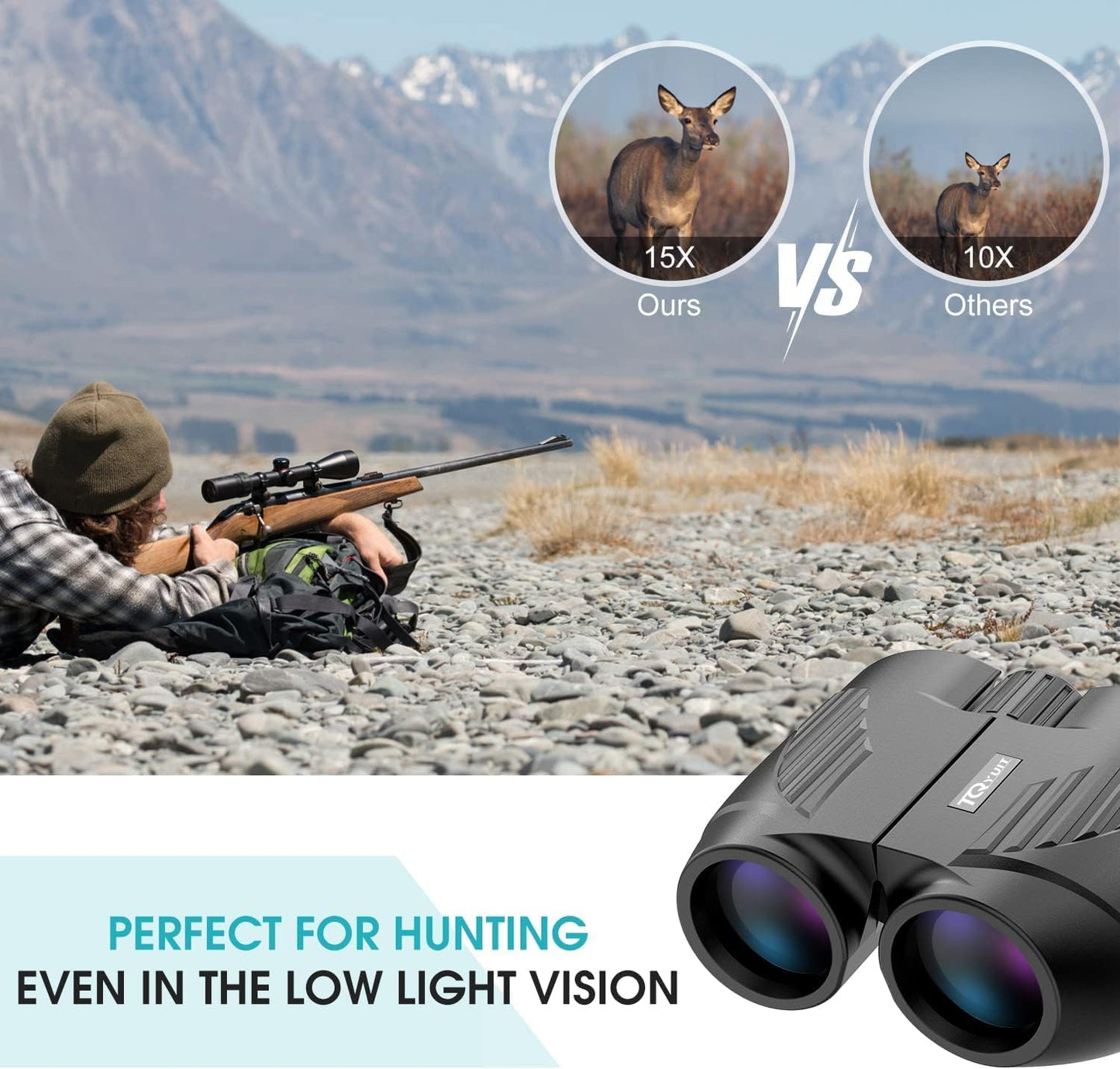 20x25 Binoculars for Adults and Kids, High Power Easy Focus Compact Binoculars with Low Light Vision for Bird Watching and Travel
