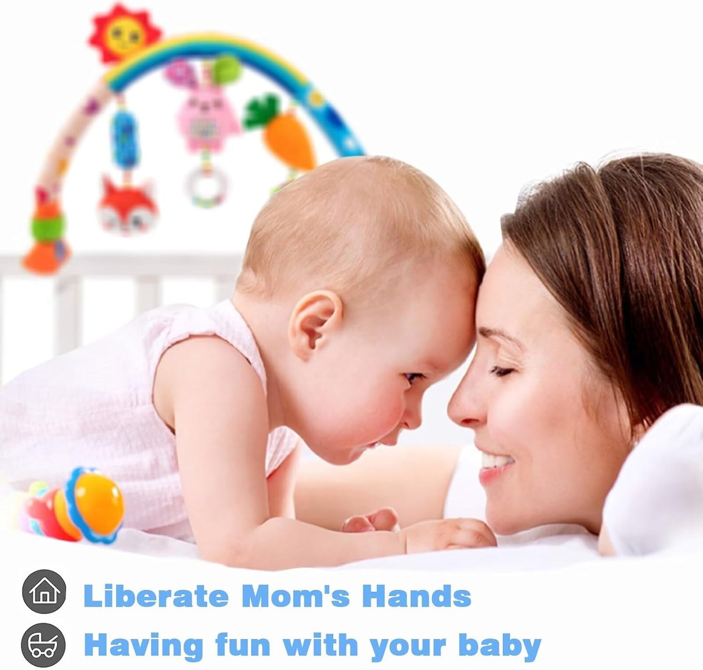 Pau1Hami1ton Baby Stroller Arch Toys, Car Seat Toys,Baby Gifts.S-19(Rabbit)