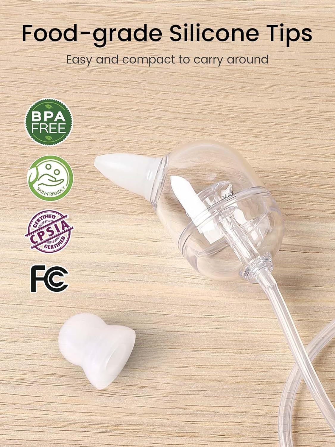 GROWNSY Electric Nose Suction for Baby, Hospital-Grade Nasal Aspirator with Night Light,Soothing Lullabies, Baby Nose Sucker with 9 Adjustable Suction Levels, Green