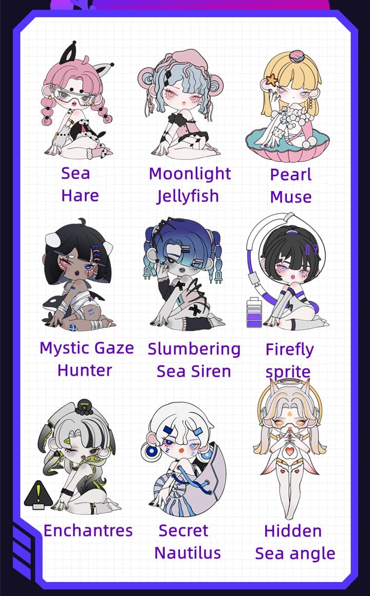 Ulee Deep sea Adventure Blind Box Figures 1PC Random Design Box Toys for Modern Home Birthday Gift Decorations Indoor, Collectible Toy Set for Desk Accessories