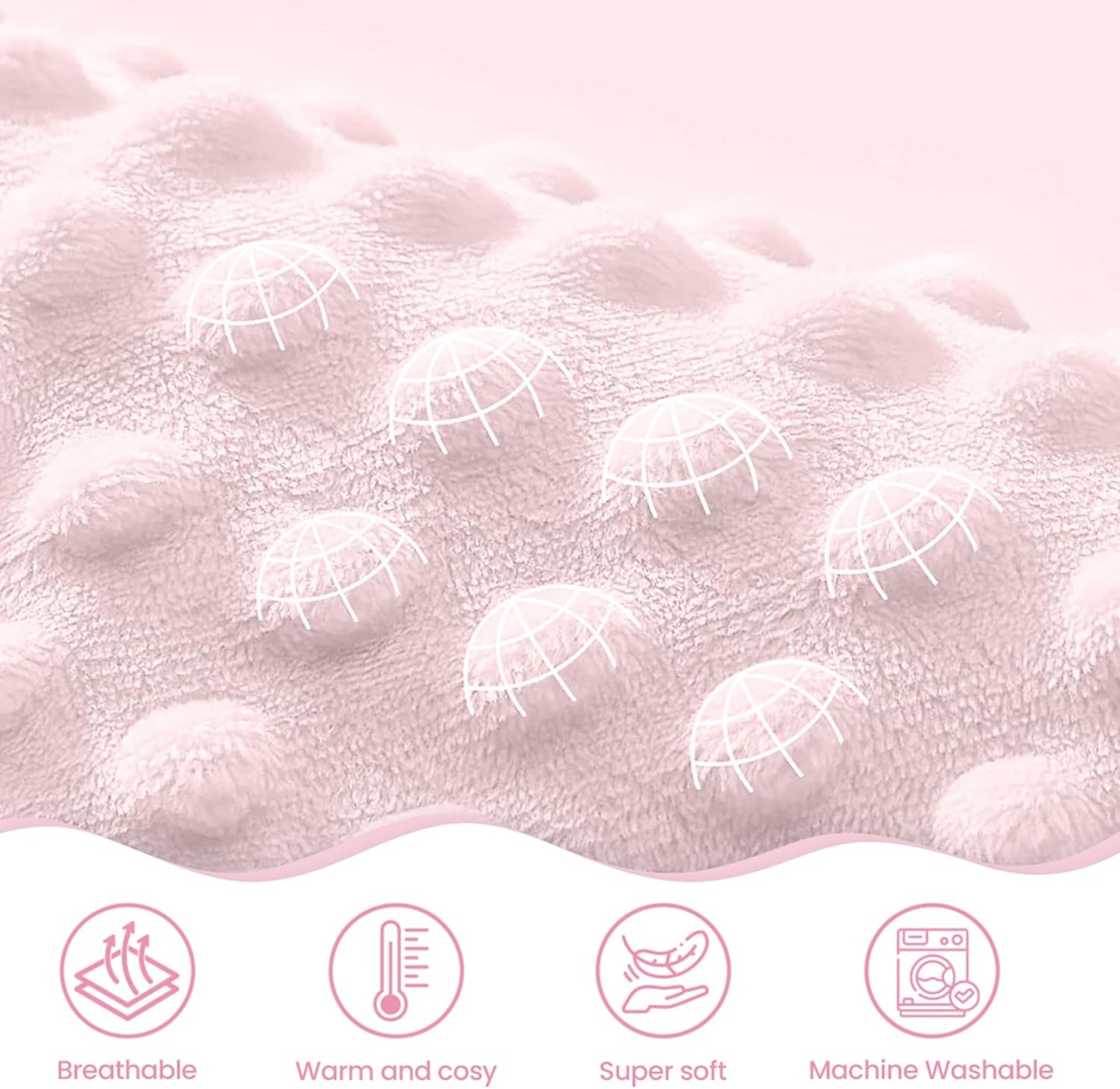 SANDJEST Elephant Kid Blanket for Girl - 30 x 40 Minky Throw Blankets for Girls - Gift for Kids on Birthday