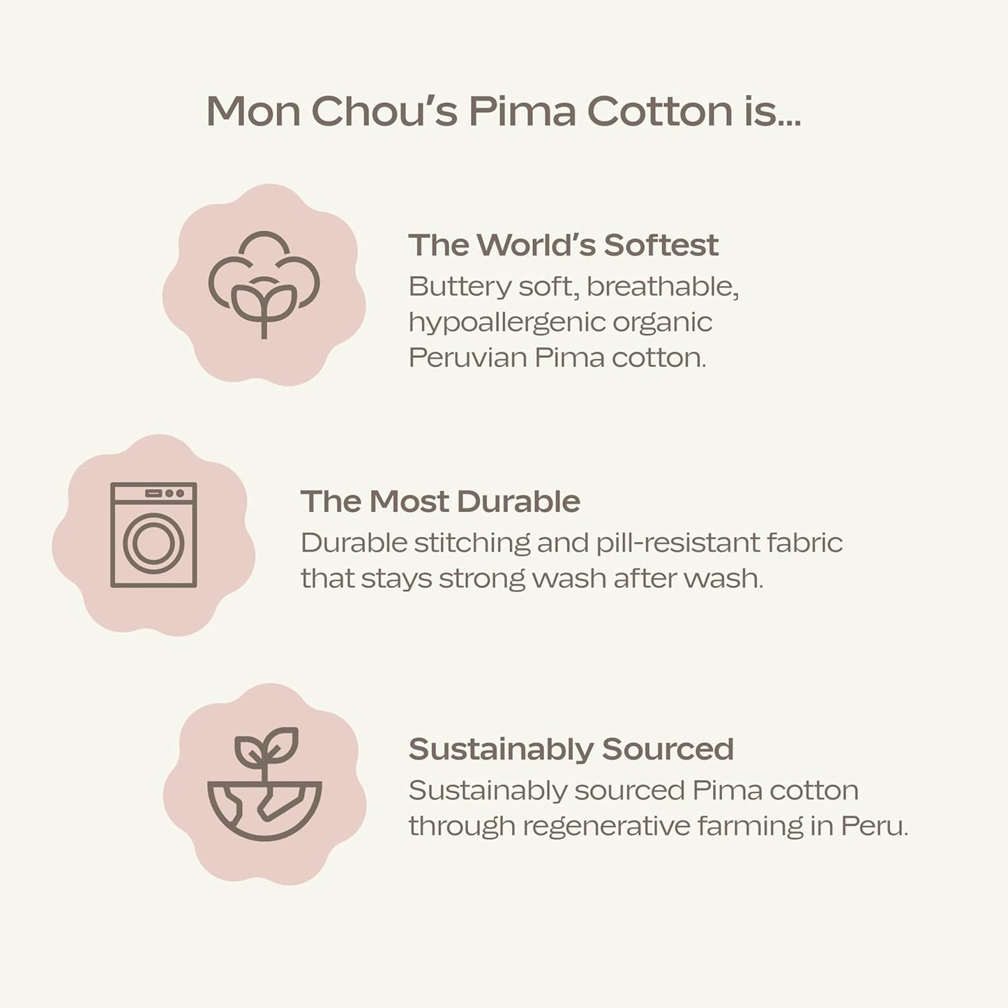 MON CHOU Organic Cotton Baby Pants - 100% Pima Cotton - Lightweight and Breathable Infant Pants for All Seasons