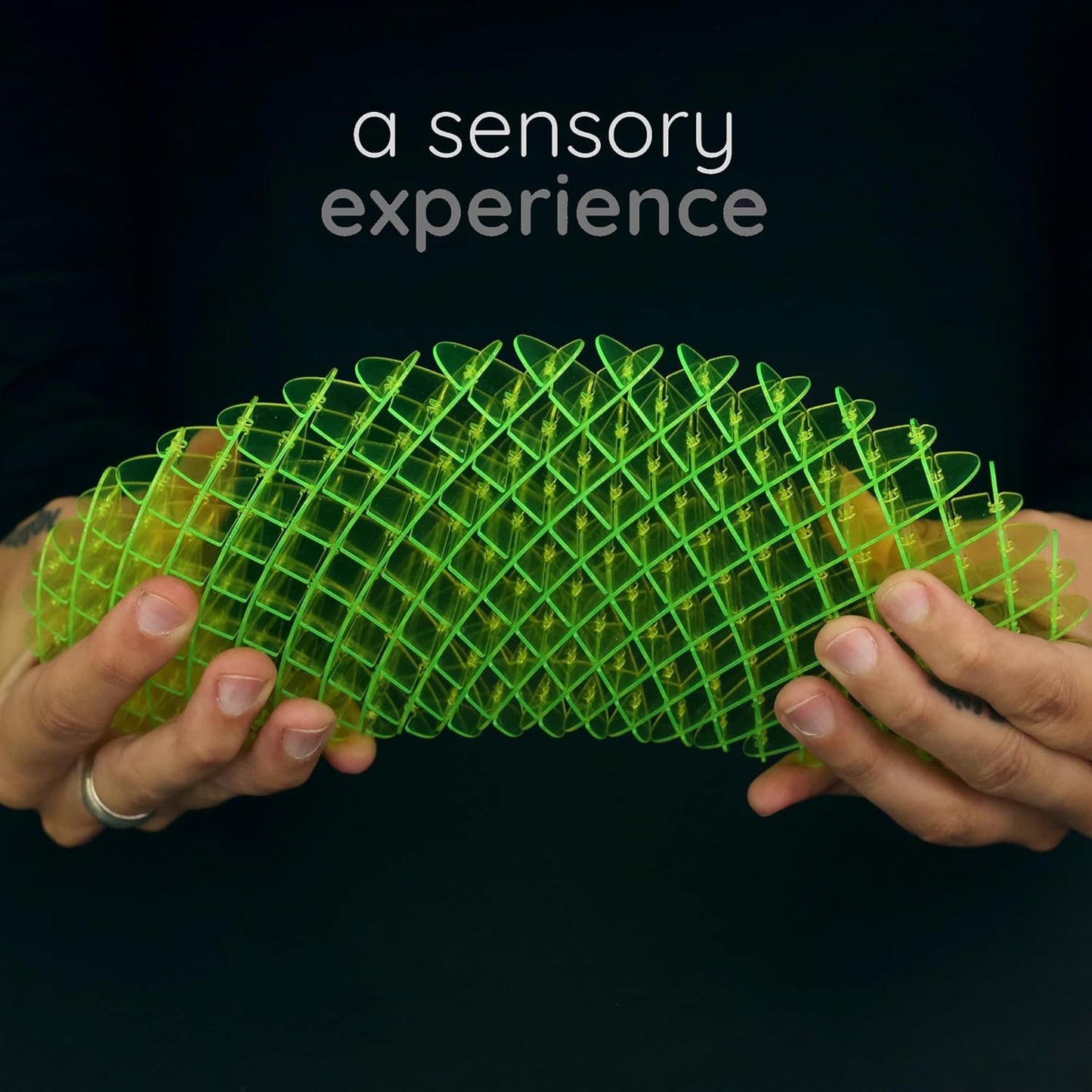 Big Morf Fidget Worm Green - Desk Fidgets for Adults - Quiet Morf Worm Fidget Toy Sensory Toys - Fun and Interactive Morf Fidget Toy for Kids - USA Patent Pending Morf Figgy Toys - Big - 2-Pack