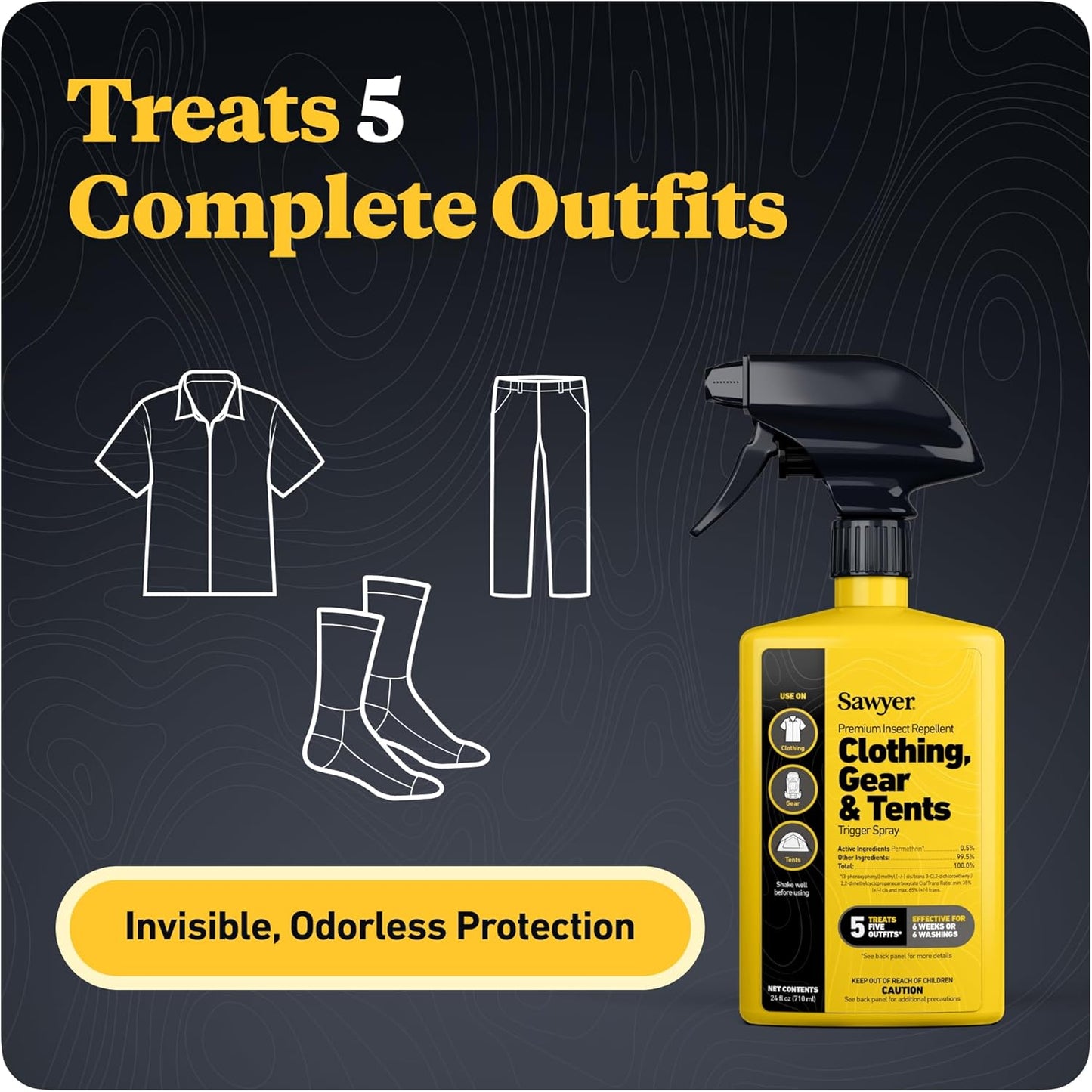 Sawyer Products Premium Permethrin Insect Repellent for Clothing, Gear & Tents