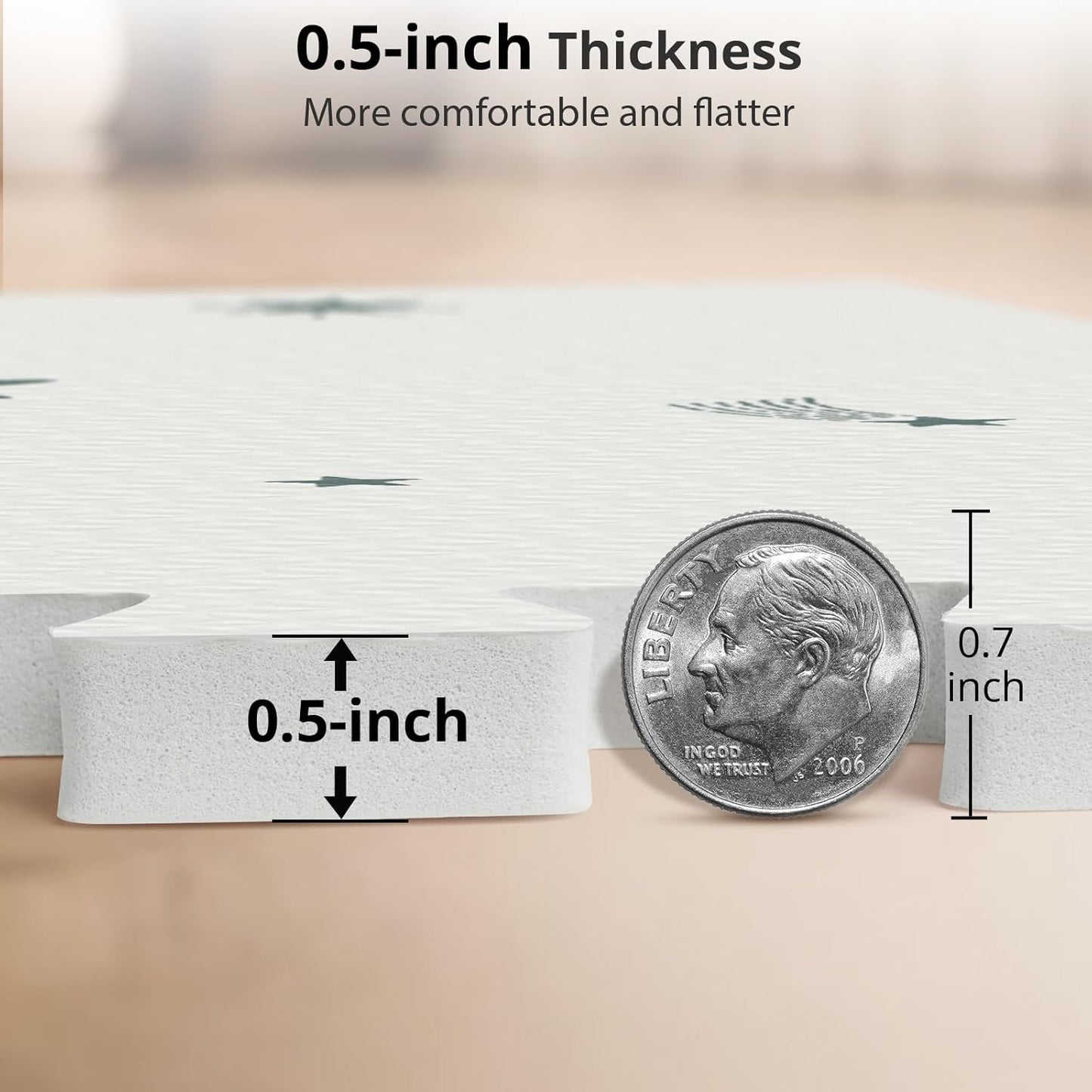 Baby Foam Play Mat, PIGLOG 72x48 Baby Crawling Mat, Floor Mats for Kids for Infants with Interlocking Floor Tiles, Toddler Playmats for Indoor and Outdoor, Easy to Clean Playroom Mats, Meteor Shower