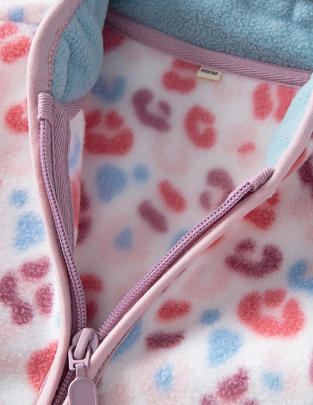 Kids Printed Polar Fleece Jacket Toddler Baby Boys Girls Autumn Winter Warm Sherpa Lining Outerwear Soft Lightweight