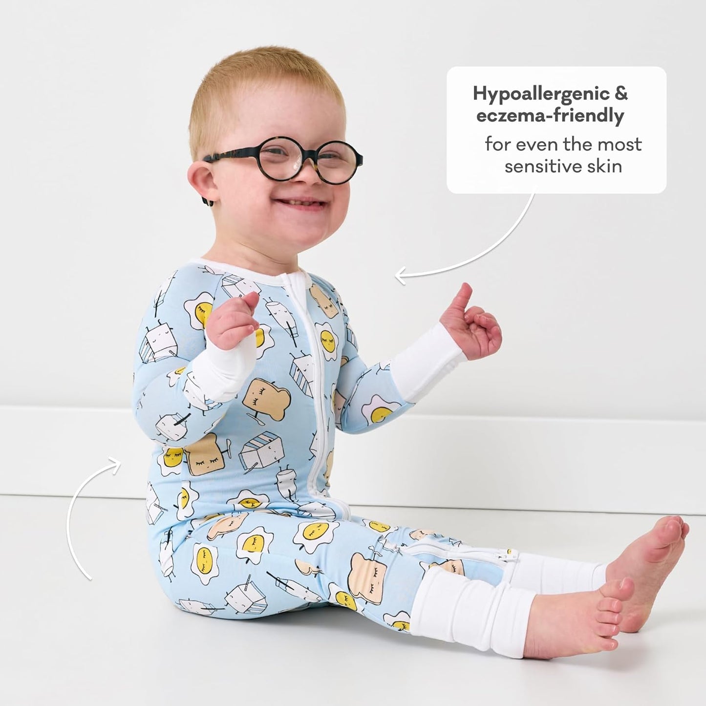 Little Sleepies Pajamas for Baby Boys & Girls, Viscose from Bamboo Baby Pajamas, Preemie & Newborn Sleepers, 2-Way Zipper PJs