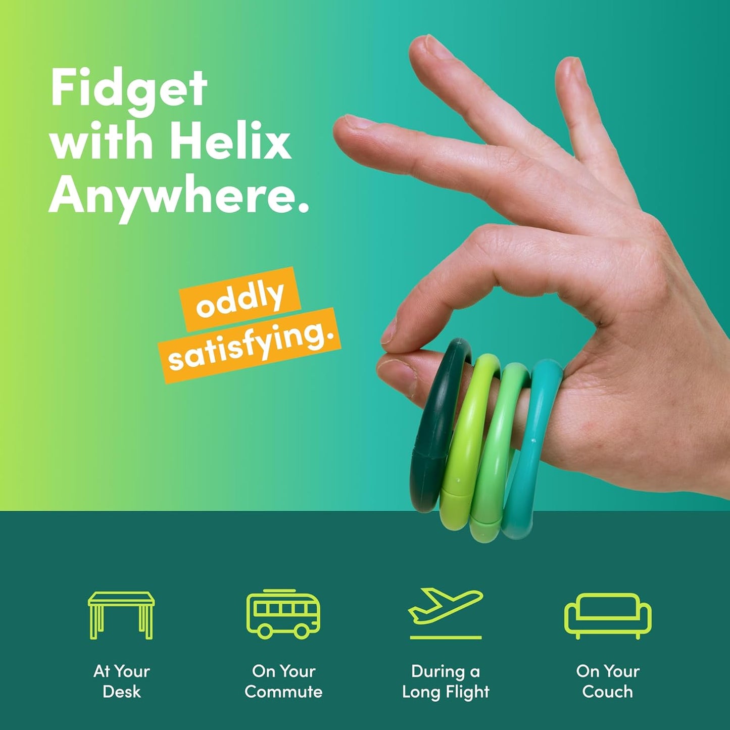 Speks Helix Fidget Toy for Adults and Desk Toy for Office - Acid