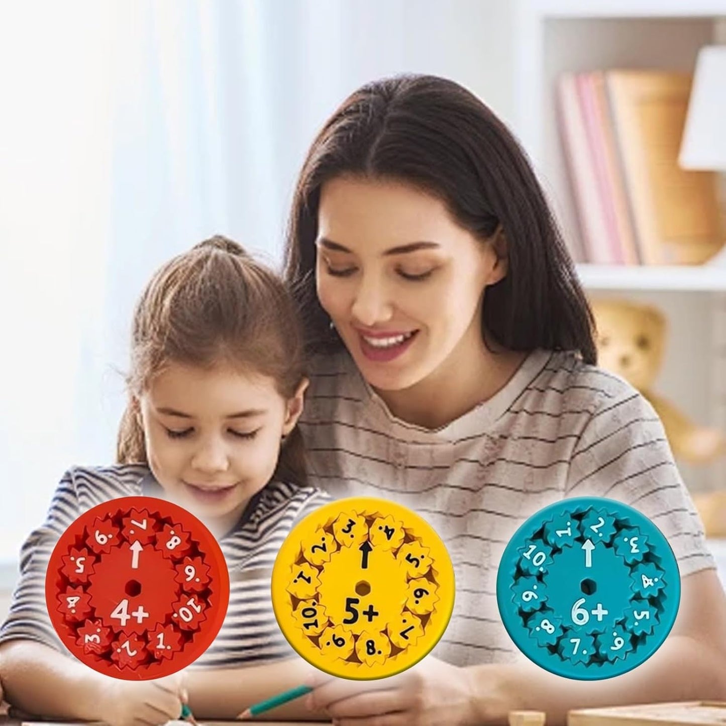 2024 New Math Fidget Spinners, Math Fact Fidget Spinners for Fidgeting Funny Learning Math Spinner(Addition Subtraction)