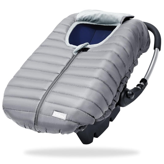 Orzbow Winter Car Seat Cover - Baby Car Seat Cocoon Cover for Boys & Girls, Warm Carseat Canopy Cover to Protect Baby from Wind, Rain & Snow, Waterproof, Universal Fit for Infant Car Seat, Light Grey