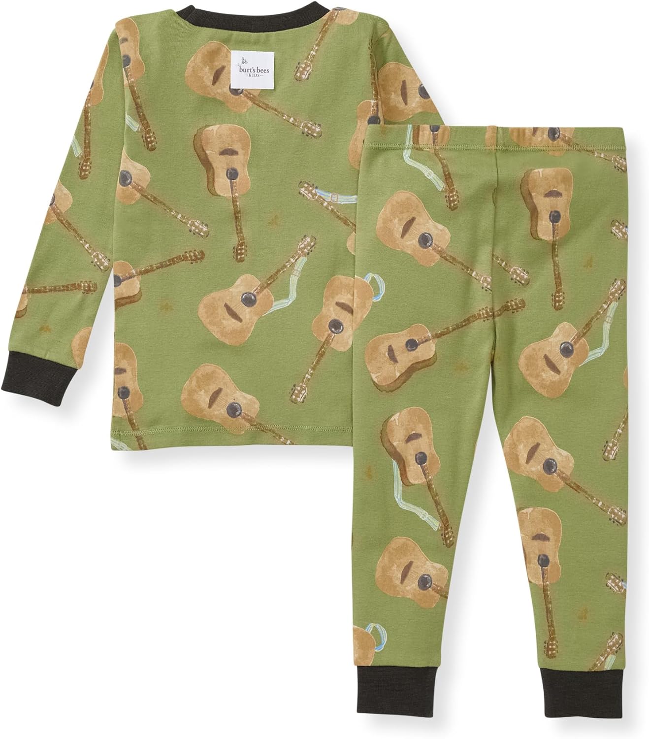 Burt's Bees Baby Boys' 2-Piece Long Sleeve Tee and Pants Organic Cotton Pajama Set