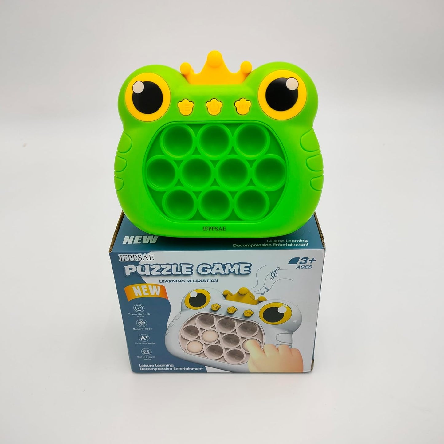 Pop It Fidget Toys Fast Push Game Handheld Game Puzzle Game for Kids 3-12 Birthday Gifts ，Sensory Fidget Toys for Kids and Adult（Green）