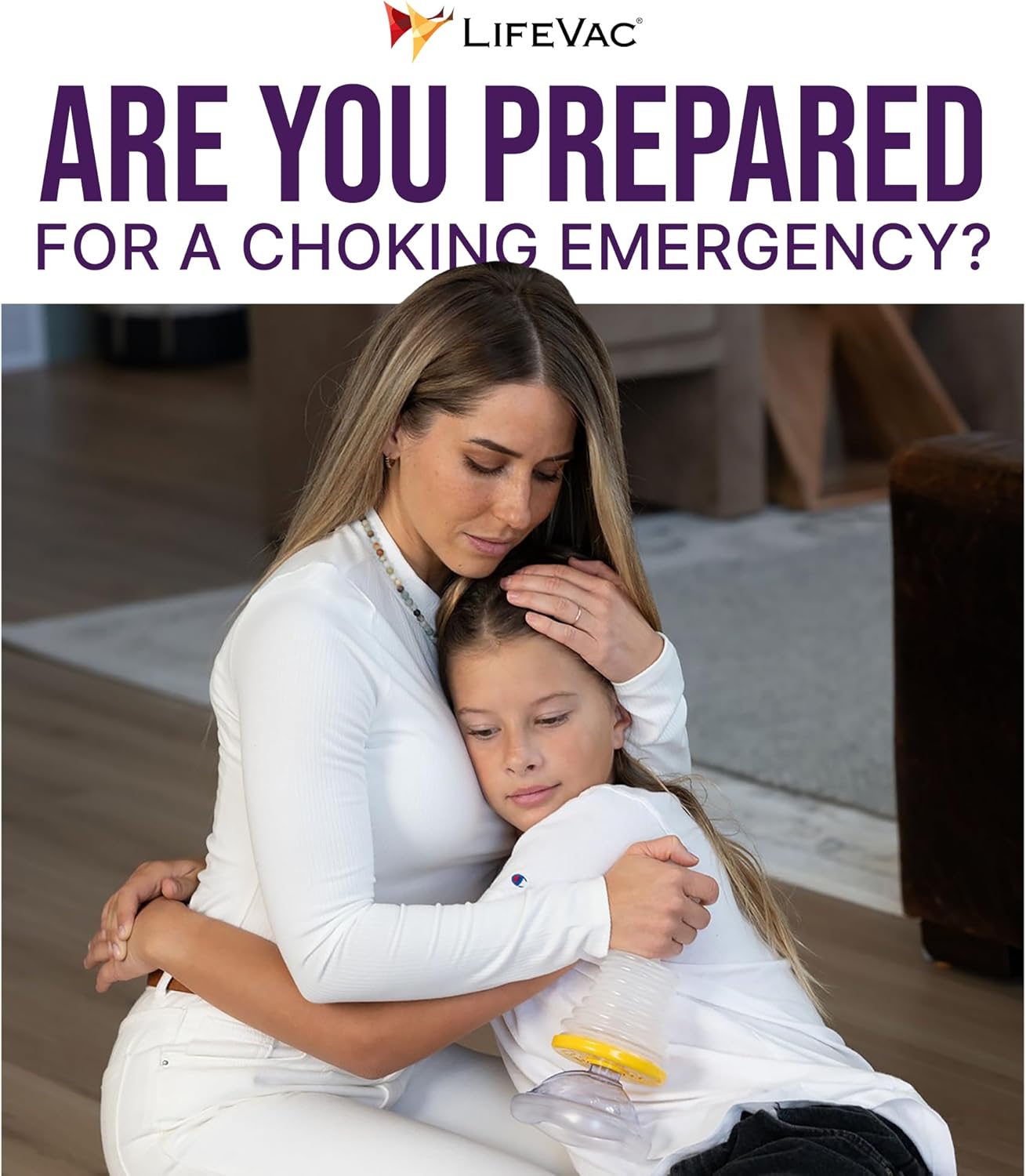 LifeVac Home Kit 2 Pack - Portable Suction Rescue Device, First Aid Kit for Kids and Adults, Portable Airway Suction Device for Children and Adults