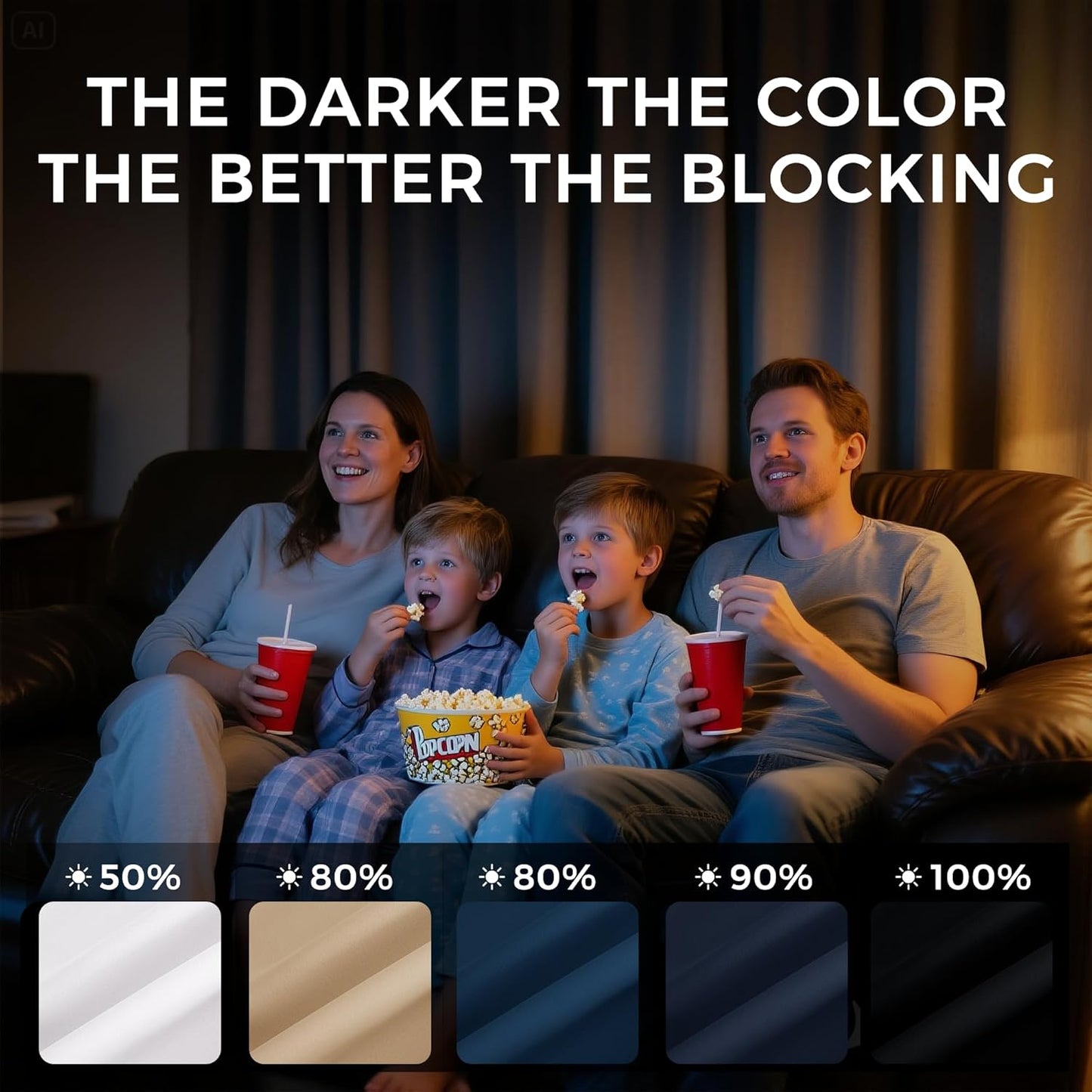 NICETOWN Morrocan Blue Room Darkening Curtains 63 Inches Long 2 Panels for Living Room, Bedroom, Nursery Summer Thermal Insulated Blackout Drapes Grommet Noise Reducing Window Curtains, W40