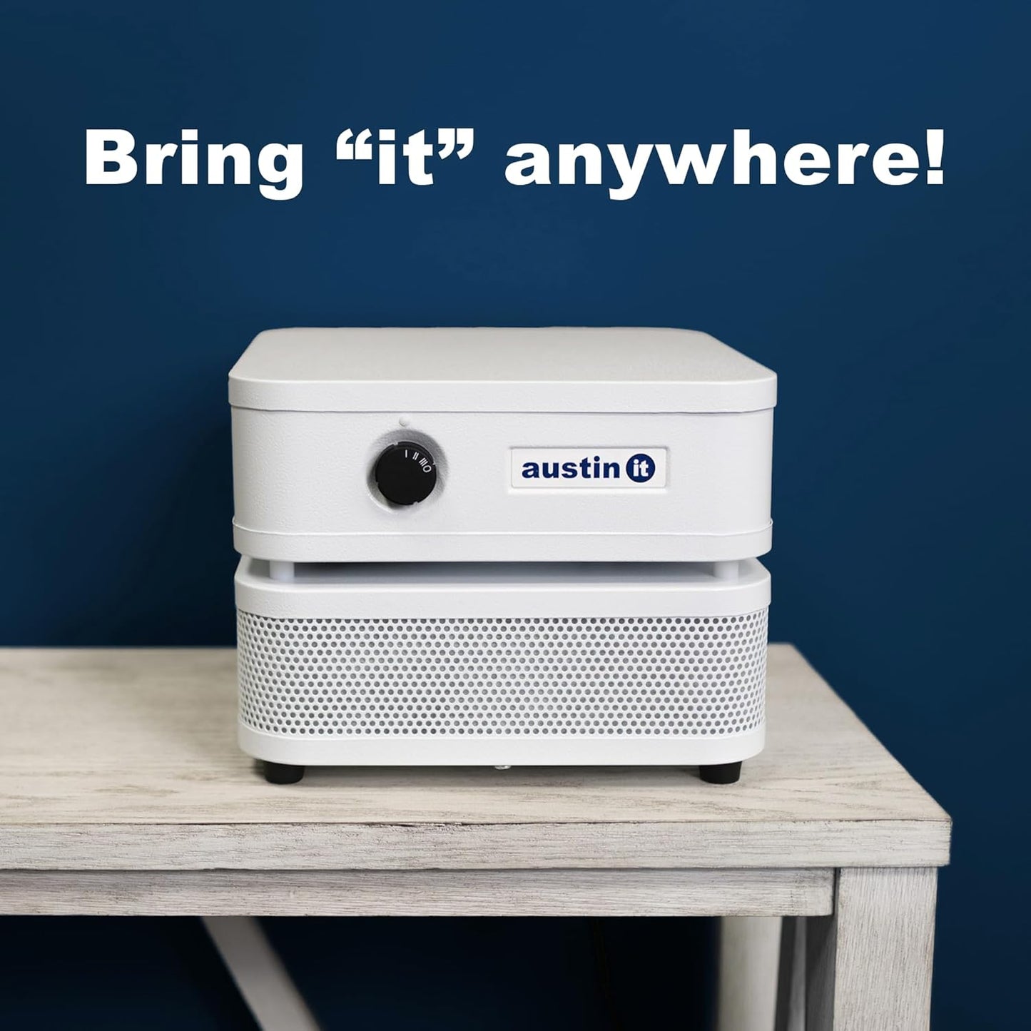 Austin Air it Personal Air Purifier - Sleek Allergy Air Purifier for Office & Room - Capturesf Particles Bedroom Purifier Air Filter - Stylish Tabletop Purifier for Dust, Model C100C1