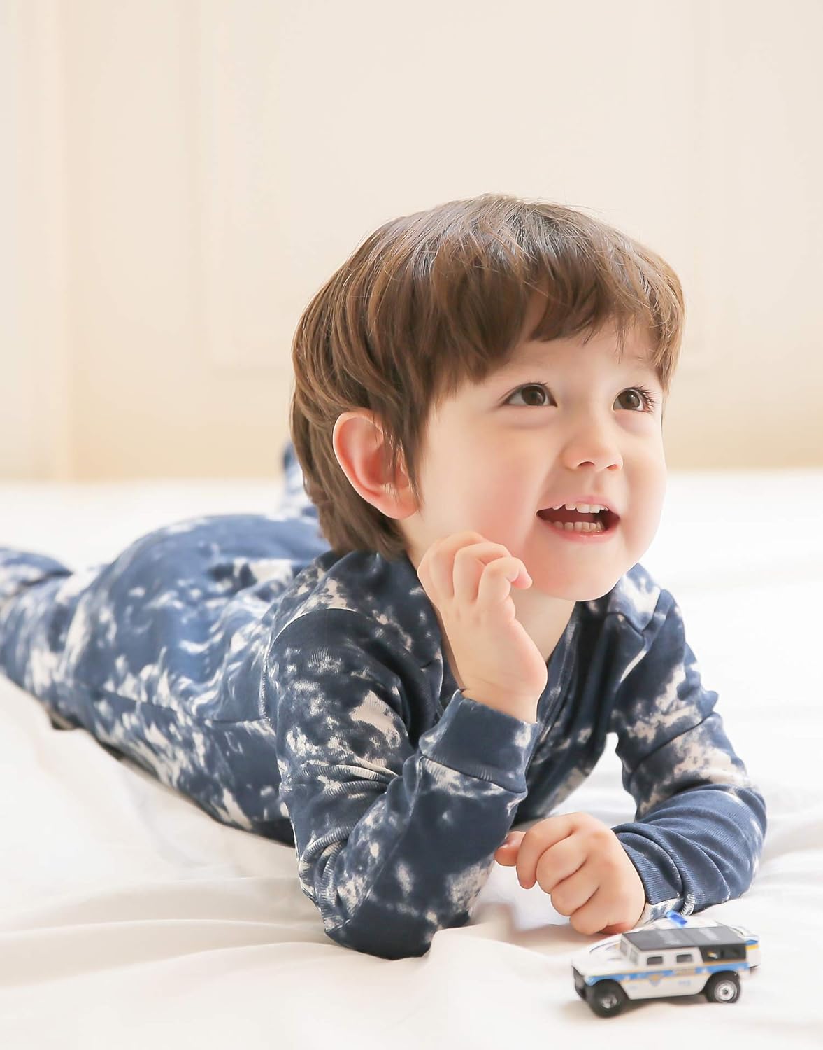 VAENAIT BABY 12M-12Y Toddler Kids Boys Girls 100% Cotton Marbling Tiedye Sung Fit Sleepwear Pajamas 2pcs Pjs Set