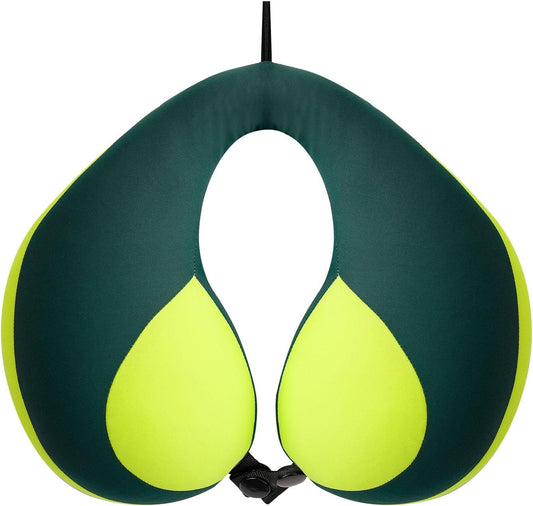 MOOB Neck Pillows for Kids Car & Airplane, Toddler Neck Pillow for Carseat Traveling Gifts for Toddler & Children U-Shape Car Seat Head Travel Neck Pillow Green