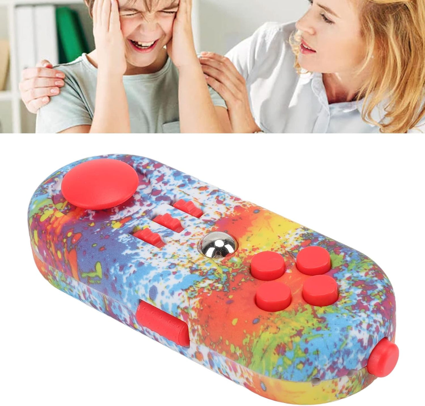 Reduce Stress Relax Mood Portable Anxiety Sensory EDC Toy Sensory Controller Pad Educational Novelty Toys Relief Pressure Decompression Toys for Adults(11 Graffiti Color)