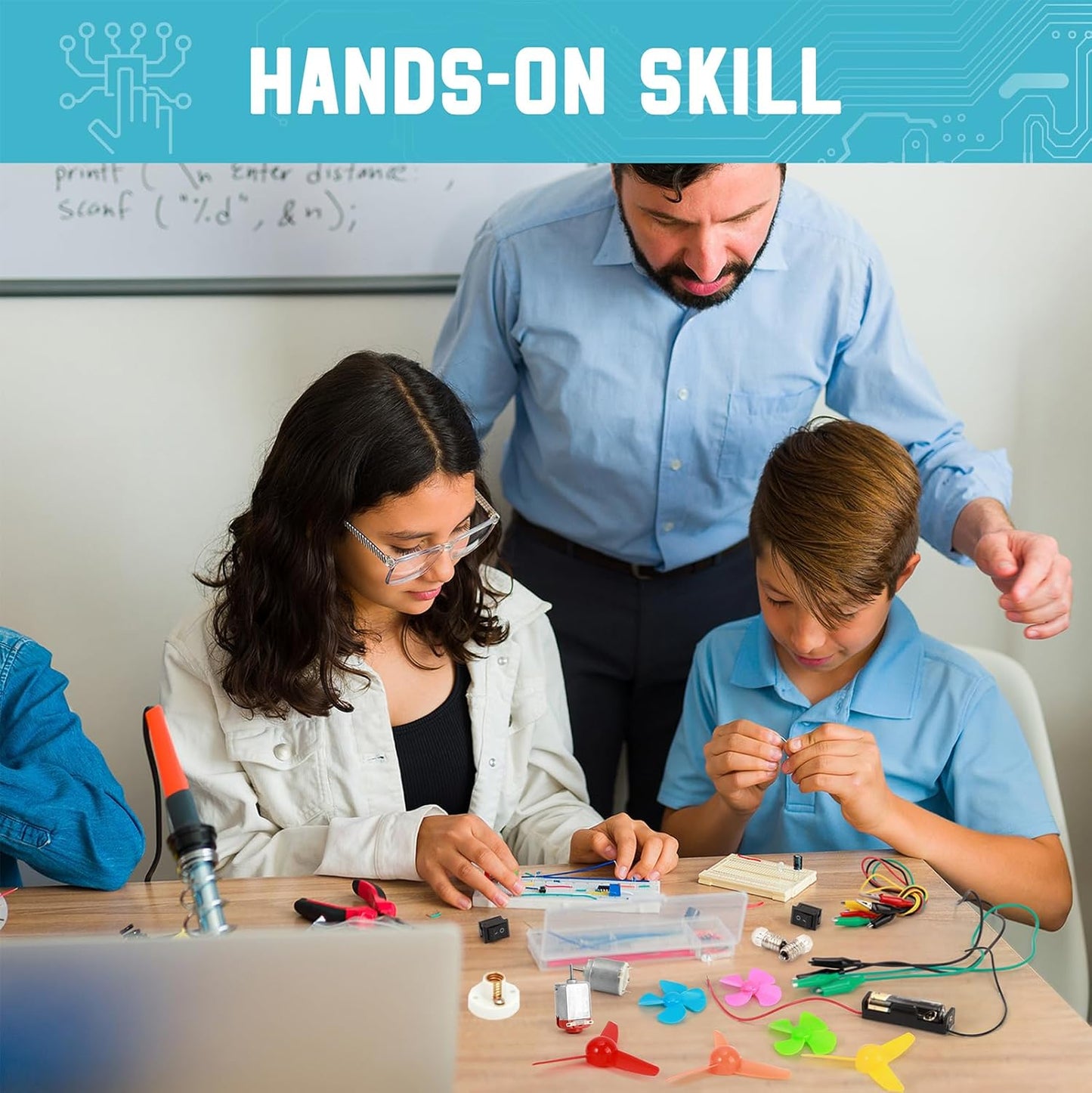 Sntieecr Electric Circuit Motor Kit for Kids 8-12, Electric Motor Kit with Box for DIY STEM Science Project, Educational Montessori Learning Kits Sets Science Kits Present for Children