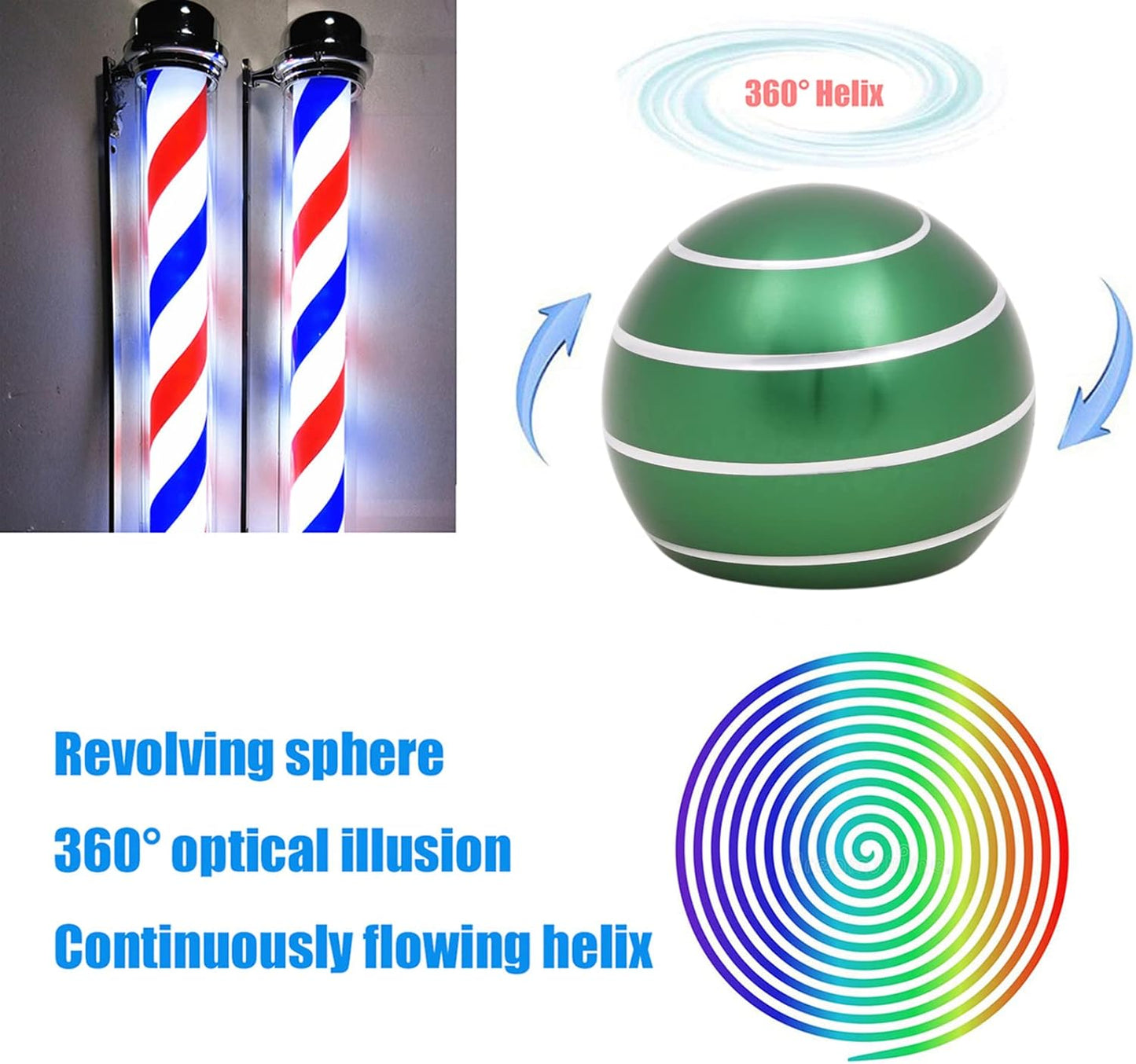 Desk-Kinetic-Toys Cool-Gadgets for Fidget: Cool-Stuff-Thing Game Toy for Adult Teen Children Kid, Stress Relief Optical-Illusion Gifts for Office School Home Man Women Christmas Spinning 180 Seconds