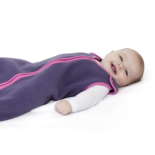 baby deedee Sleep nest Fleece Baby Sleeping Bag, Purple Rain, Small (0-6 Months)
