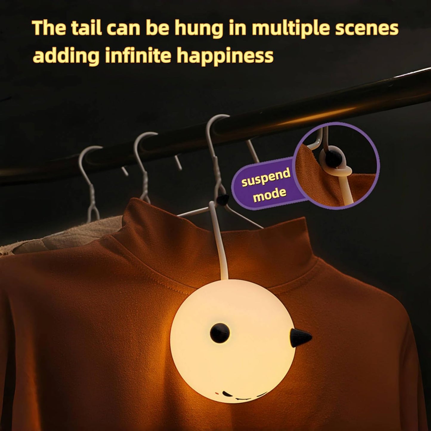 Cute Monster Night Light for Kids,Cute Monster lamp Soft Silicone Lamp 3 Level Dimmable Changing Rechargeable Breastfeeding Nursery Portable Kawaii Lamps,Bedside Lamp for Baby and Toddler,Boy Girls