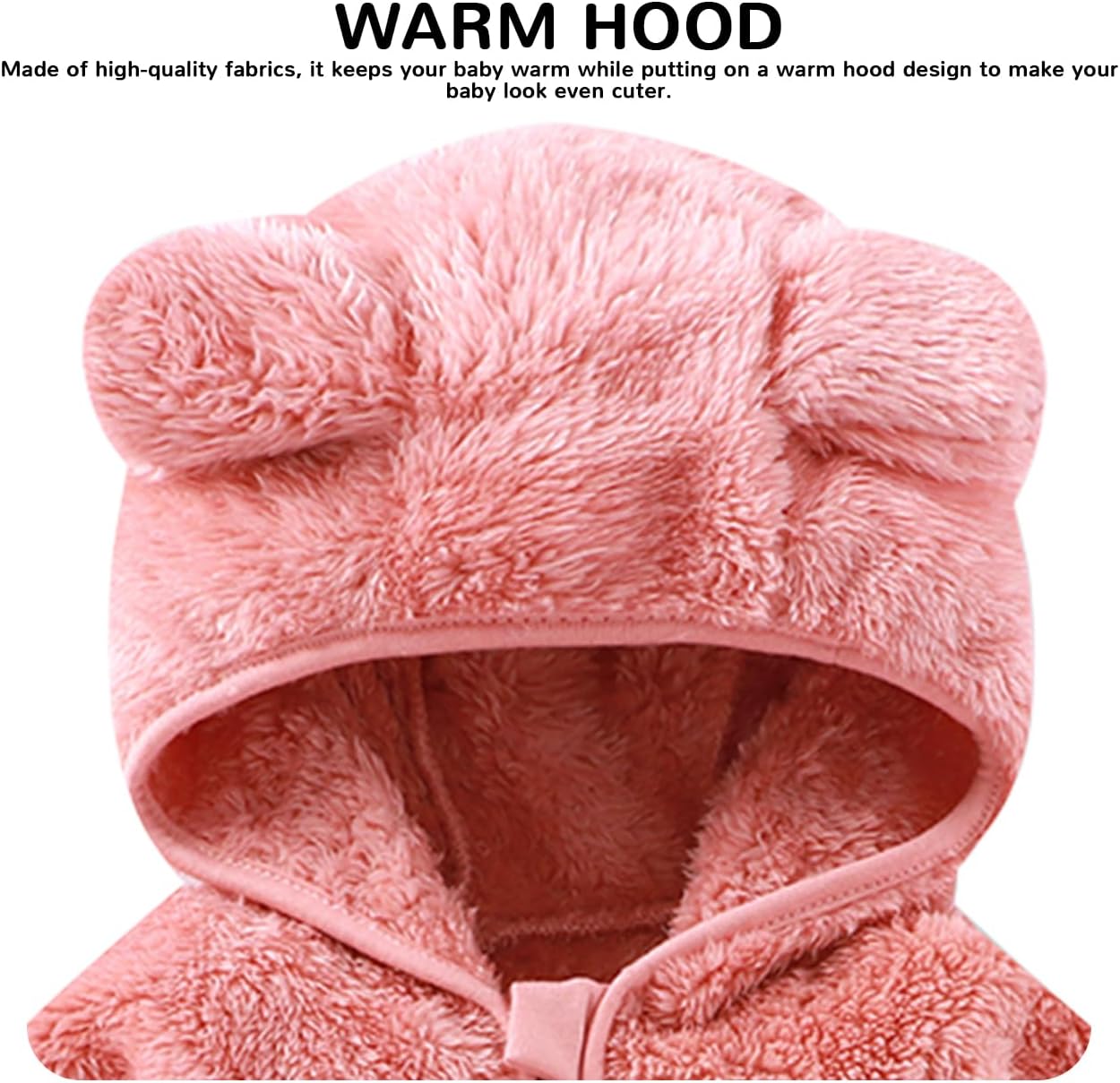 Baby Boy Winter Fleece Coat Toddler Girl Jacket Infant With Hood Panda Outerwear