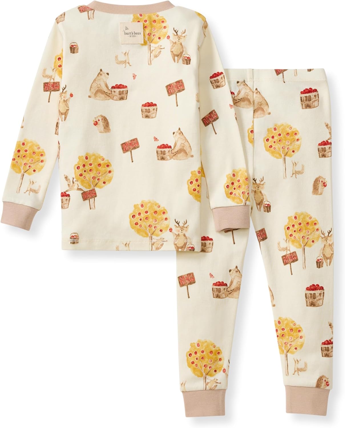 Burt's Bees Baby Boys' 2-Piece Long Sleeve Tee and Pants Organic Cotton Pajama Set