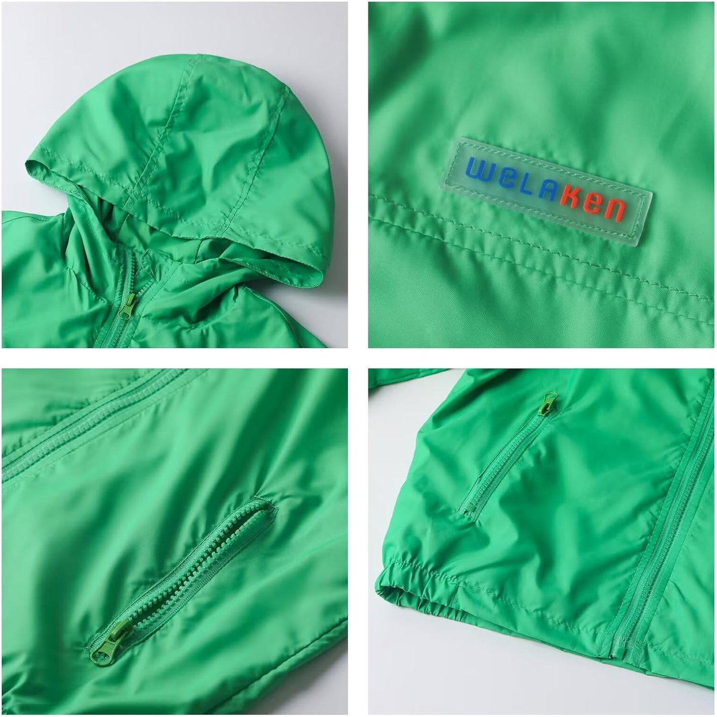 WELAKEN Lightweight Jacket for Girls Kids & Toddler II Girls' Print Water-Resistant Jacket