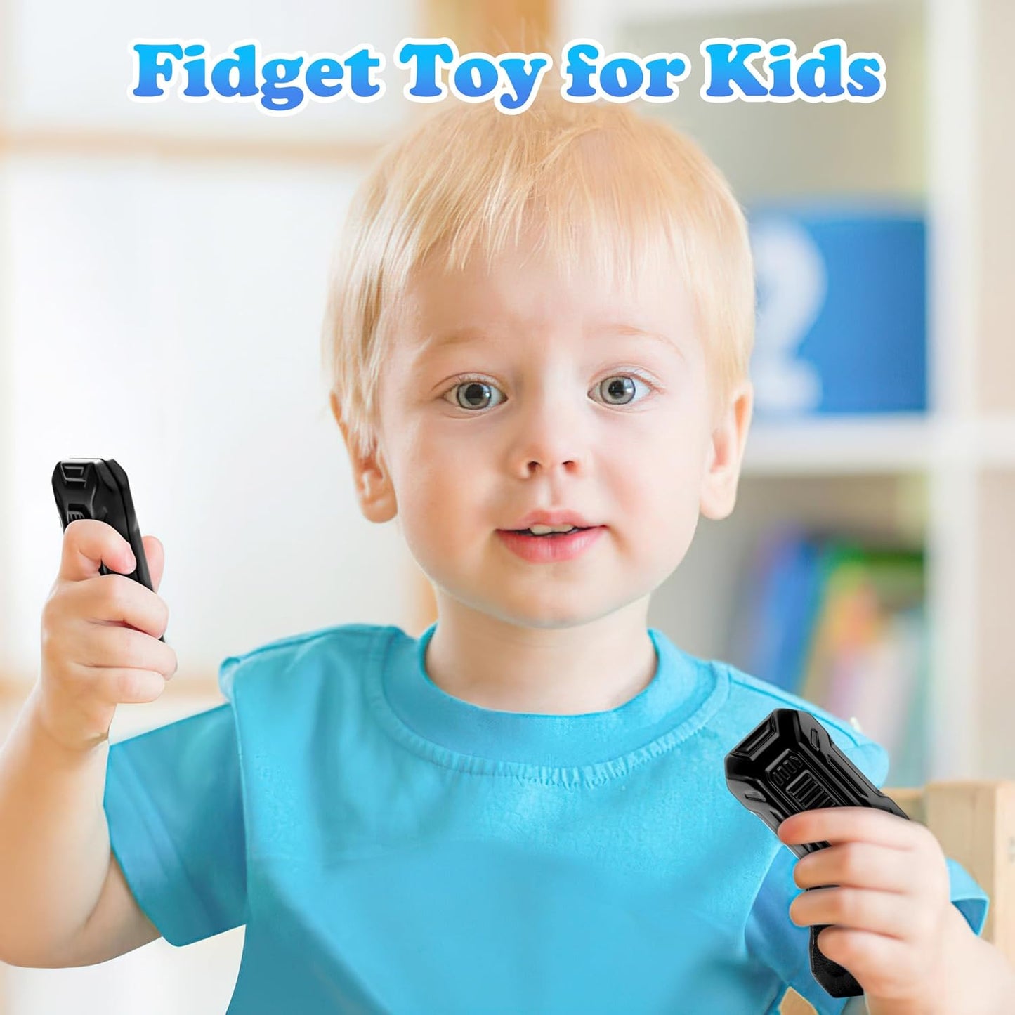 Metal Fidget Toys, Magnetic Slider Fidget for Adults Fidgets, Cool Gadgets Fidget Toys for ADHD, EDC, Anxiety, Stress Relief Toys for Adults, Kids (A-Black)