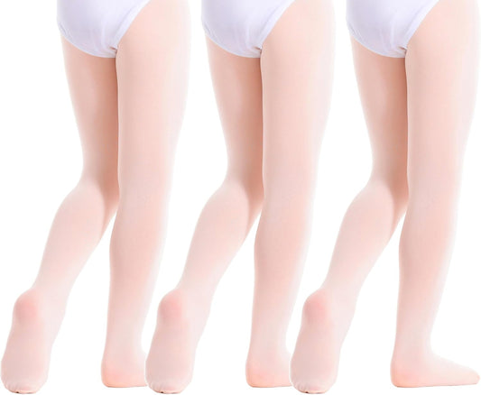 Toddler Girls Tights Dance Ballet Footed Leggings Ultra Soft Stockings for Kids Students