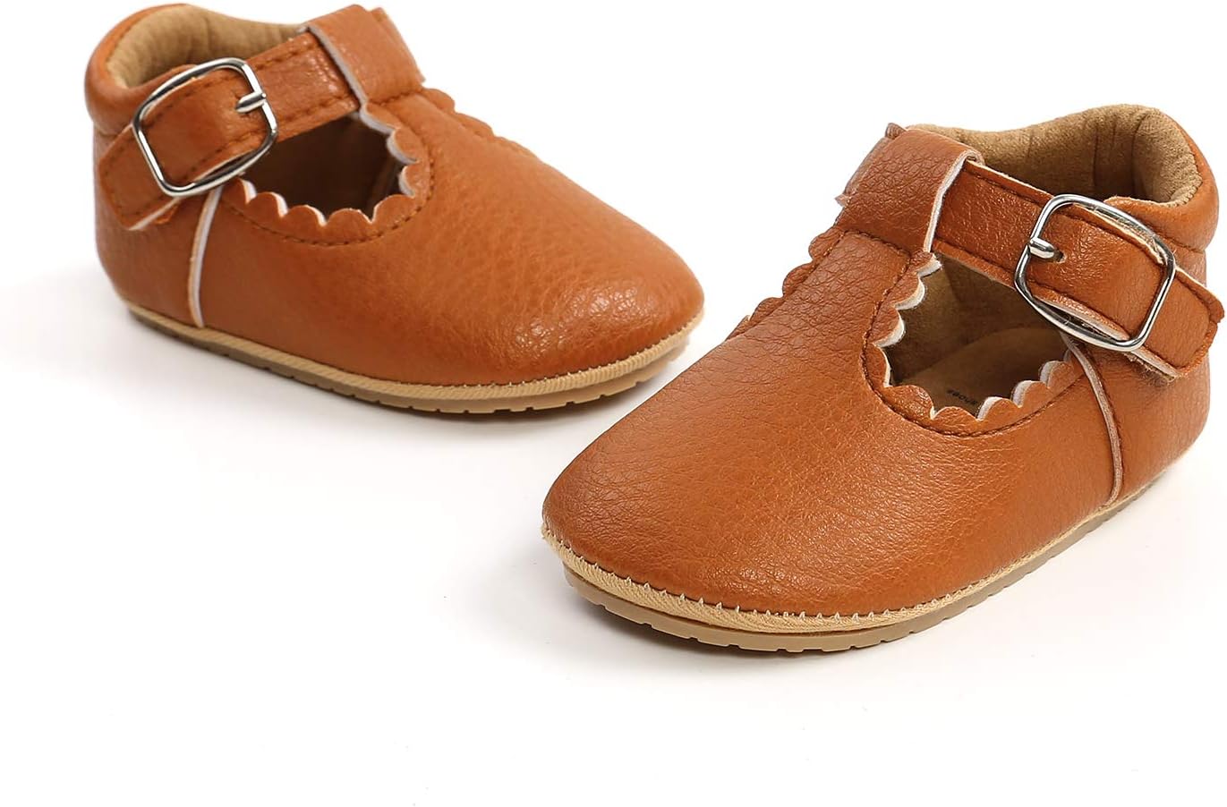 SOFMUO Baby Boys Girls High Top Ankle PU Leather Sneakers Soft Rubber Sole Infant Moccasins Newborn Oxford Loafers Anti-Slip Toddler Wedding Uniform Dress Shoes