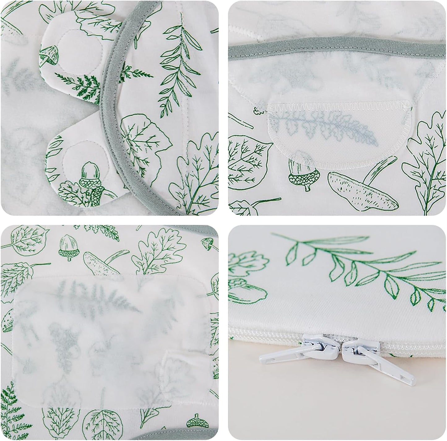 HOUSBAY Baby Swaddle Blanket Boy Girl,Super Soft Material Newborn Adjustable Swaddles for 0-3 Months,2-Way Zipper Sleep Sack 1 Pack