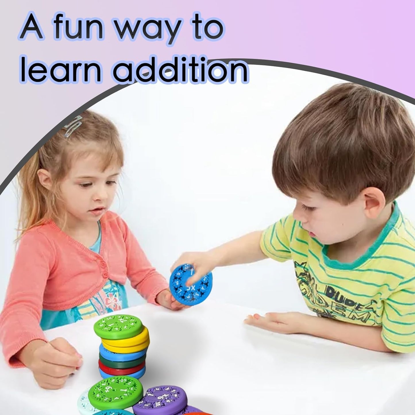 Math Facts Fidget Spinners, Multicolored Math Facts Fidget Spinners, Math Fact Fidget Spinners, Fidget Spinners for Kids, Math Games, Fidgeters Who are Learning Math (Multiply Or Divide 9pcs)