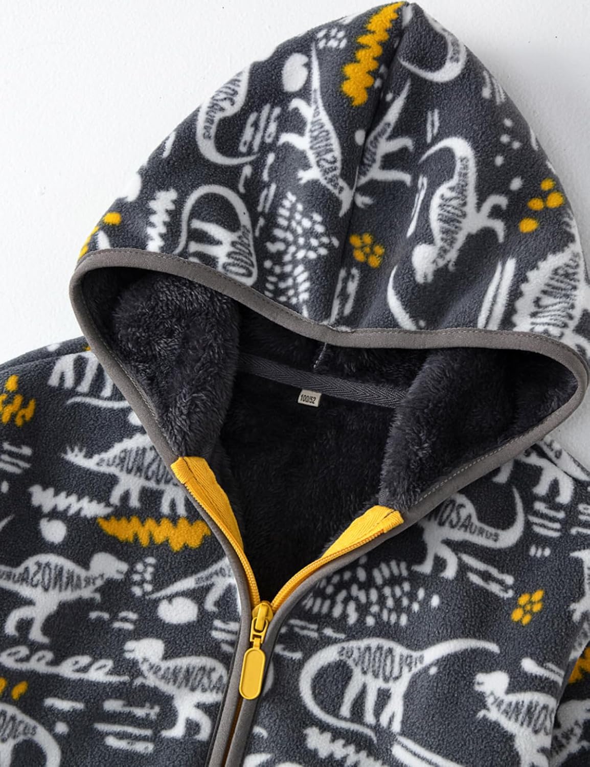 Toddler Printed Polar Fleece hooded Jacket Baby Boys Girls Kids Winter Warm Spring Autumn Outerwear Soft Lightweight