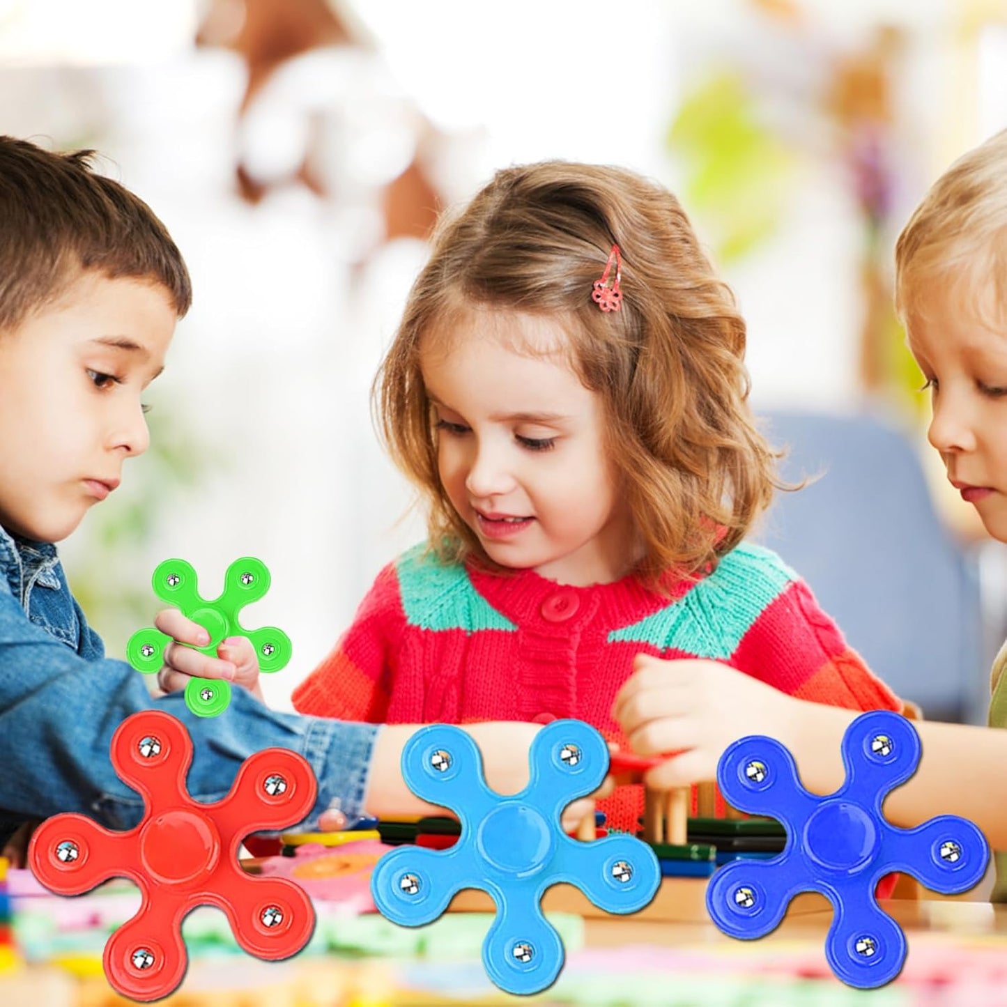 32 Pack High Speed Bearing Quiet Fidget Spinners Bulk, Stress Relief Sensory Fidget Toys Bulk for Kids, Birthday Return Gift Party Favors Classroom Prize Student Gifts Stocking Stuffers (32)