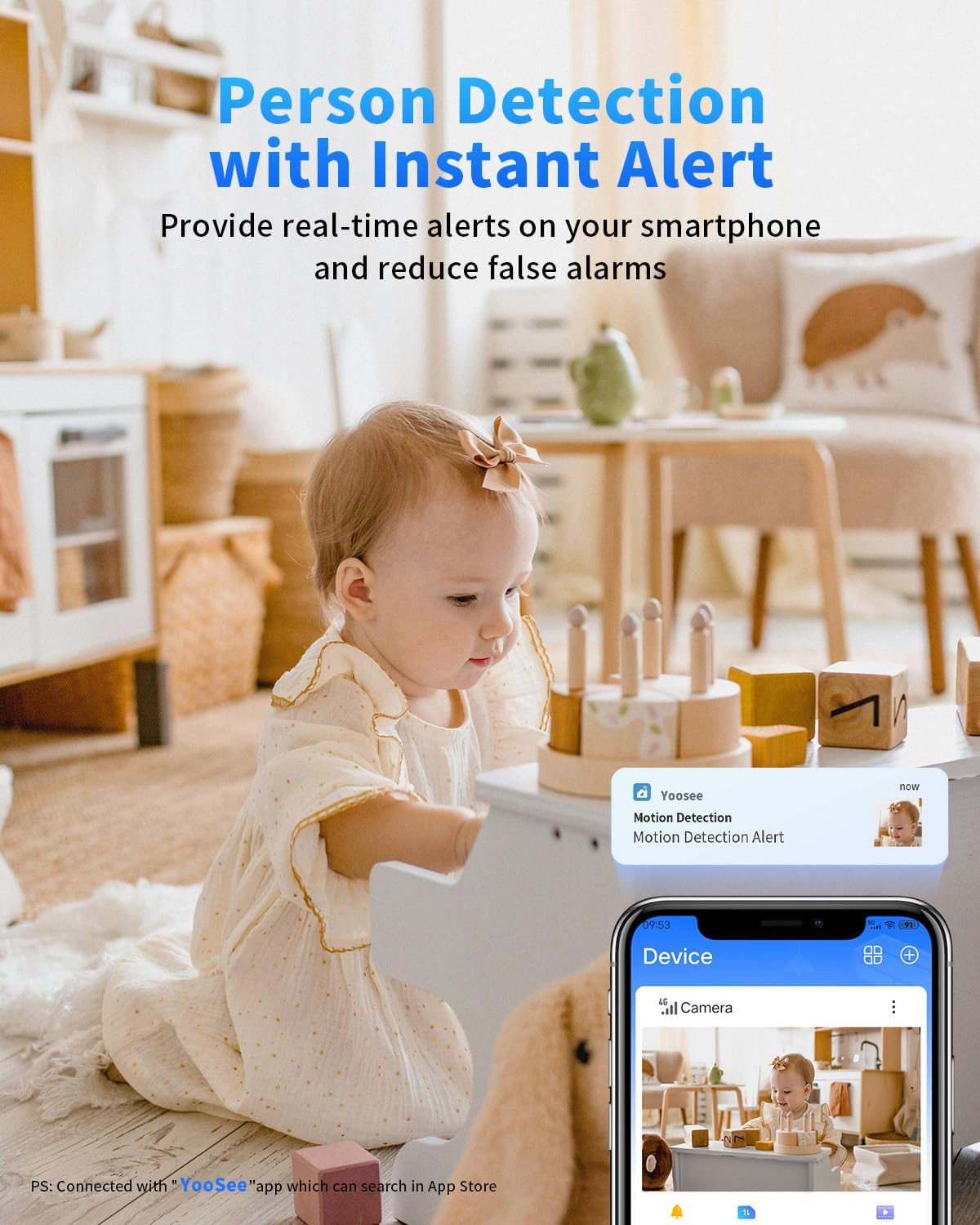 [5G & 2.4G] 2K Indoor Security Cameras for Home Security, AI Voice Change for 2-Way Talk, Motion Detection, Night Vision, 24/7 SD Recording/Cloud Storage, Baby Monitor/Dog/Pet Camera with Phone App