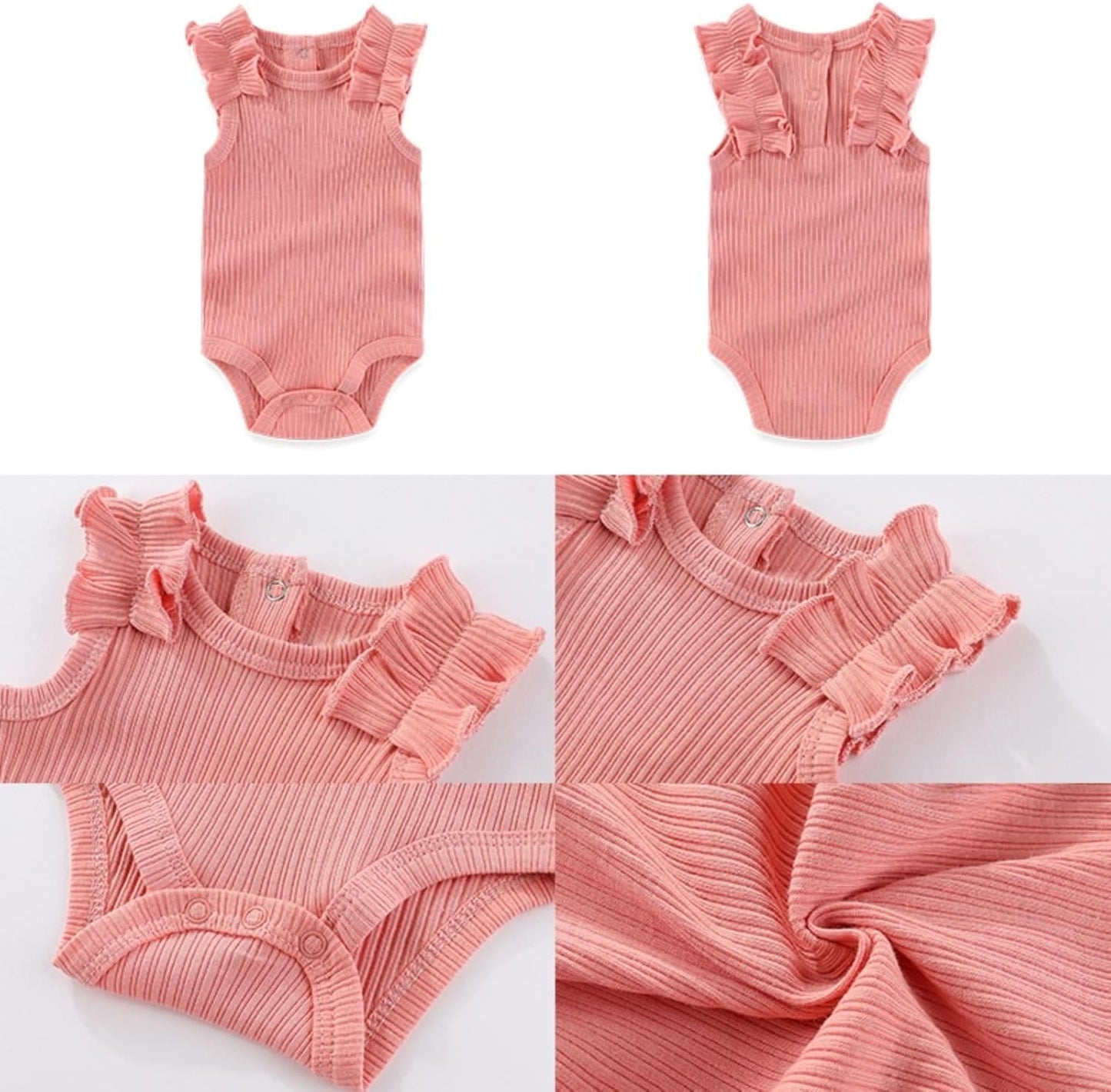 Four Seasons Baby Boy Girl Bodysuits 5-Pack Cotton Comfort Short Sleeve Baby Clothes Soft Infant Outfits