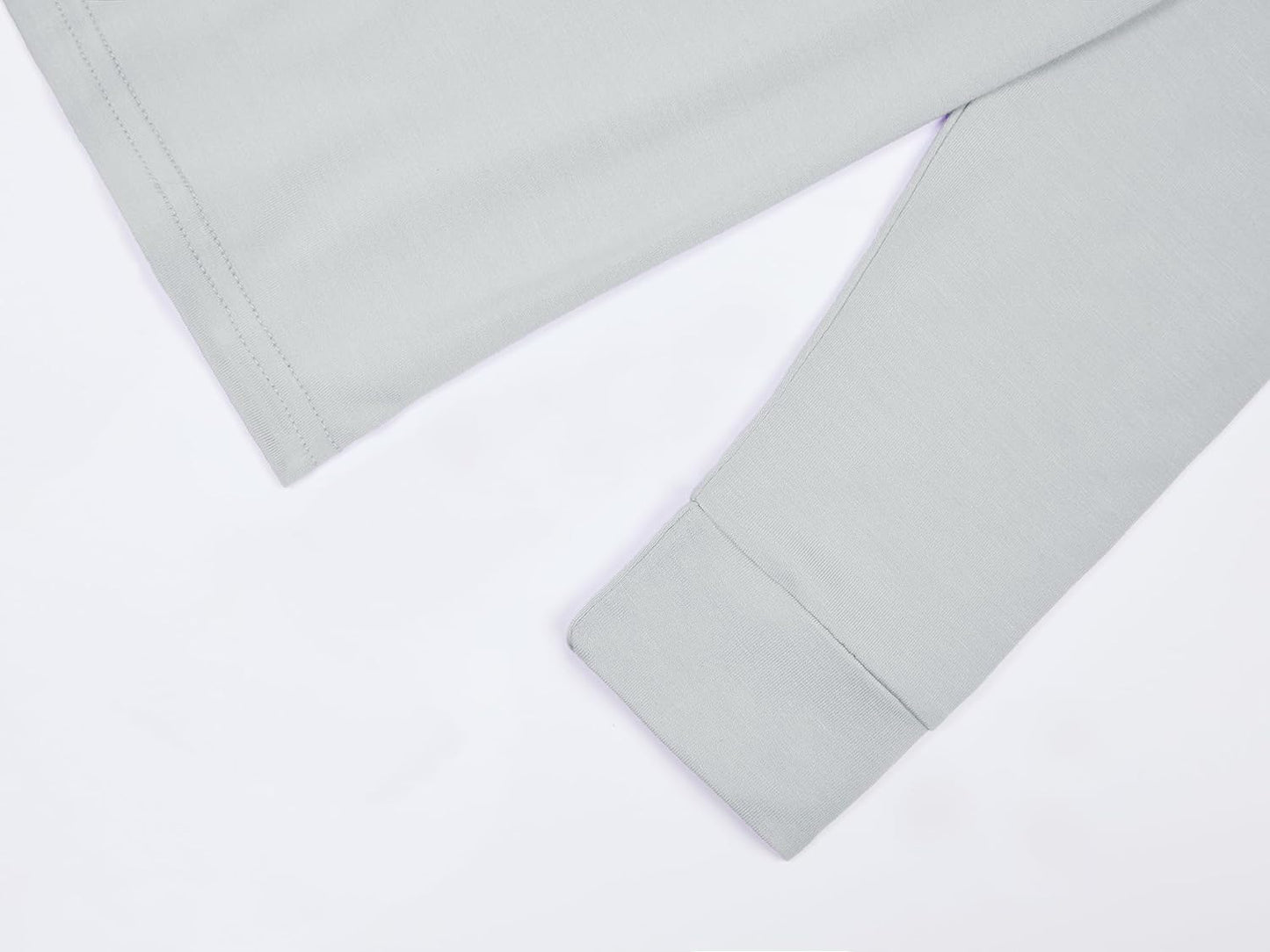 BABY 2T-10Y Toddler Kids Girls Boys Soft Comfy Viscose 2pcs Set Long Sleeve Plain Shirts and Pants Sets